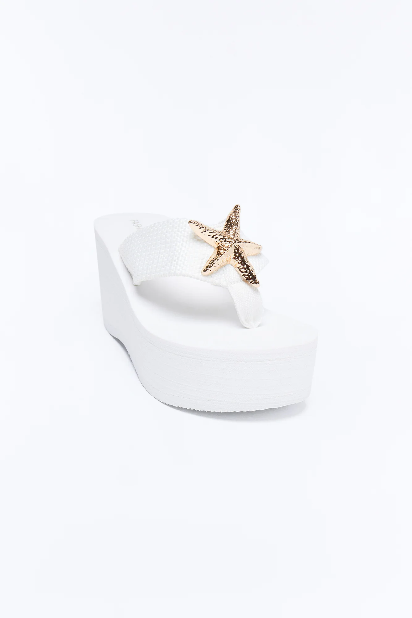 Feel The Heat Thong Wedges - White - Image 2