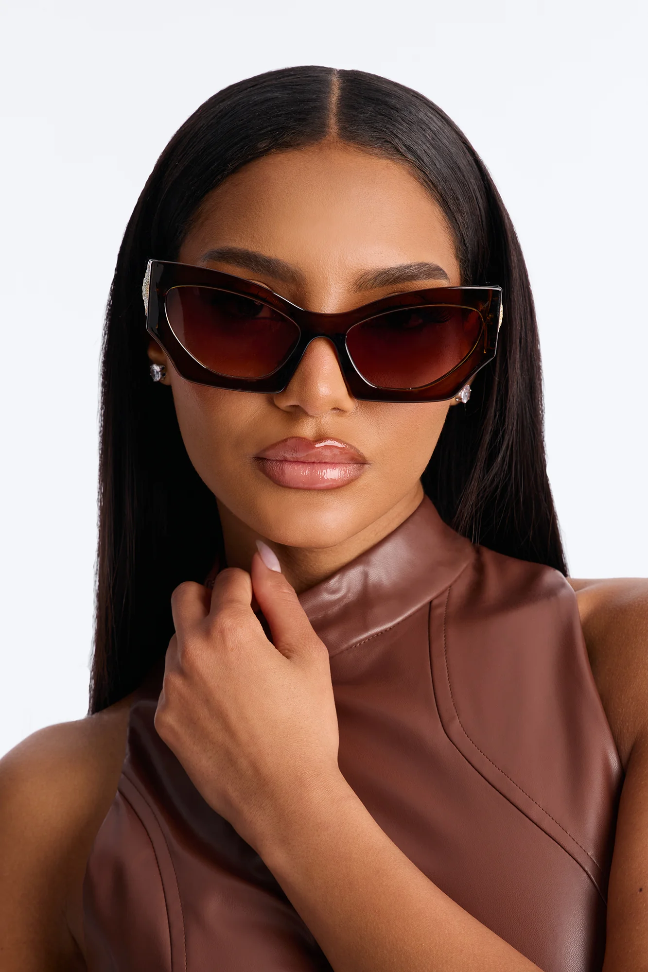 Fierce Frames Sunglasses - Brown