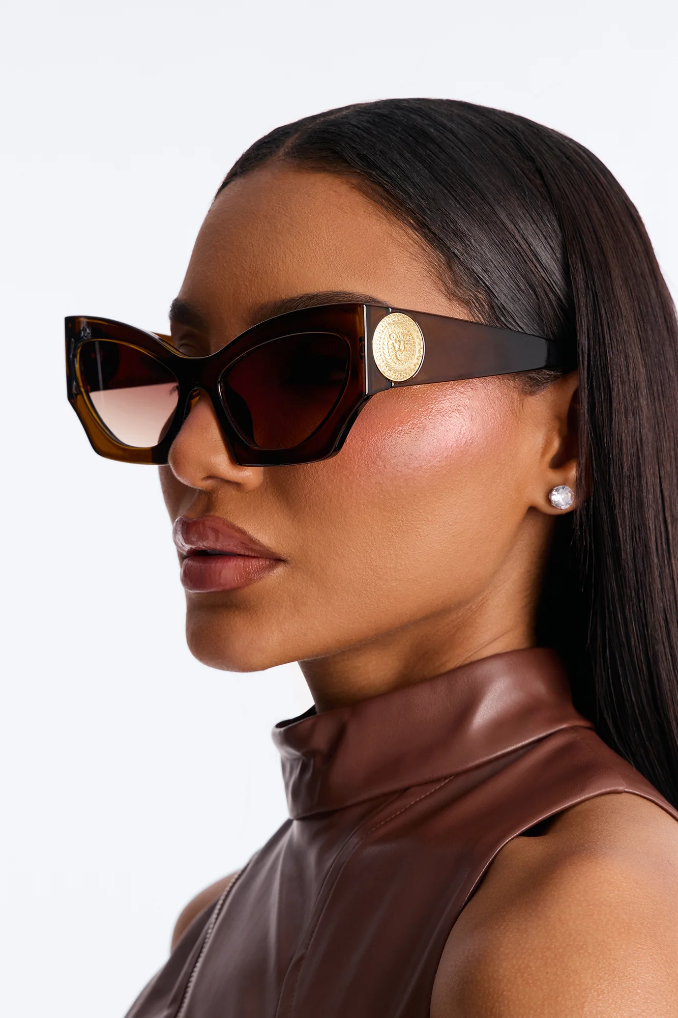 Fierce Frames Sunglasses - Brown - Image 2