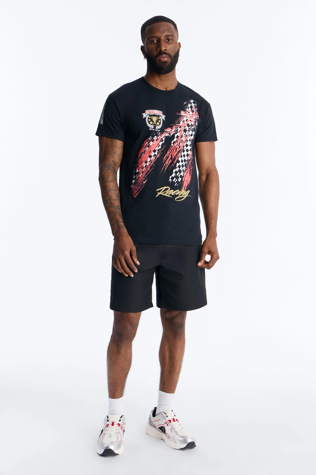 Final Lap Racing Short Sleeve Tee - Black - Image 2