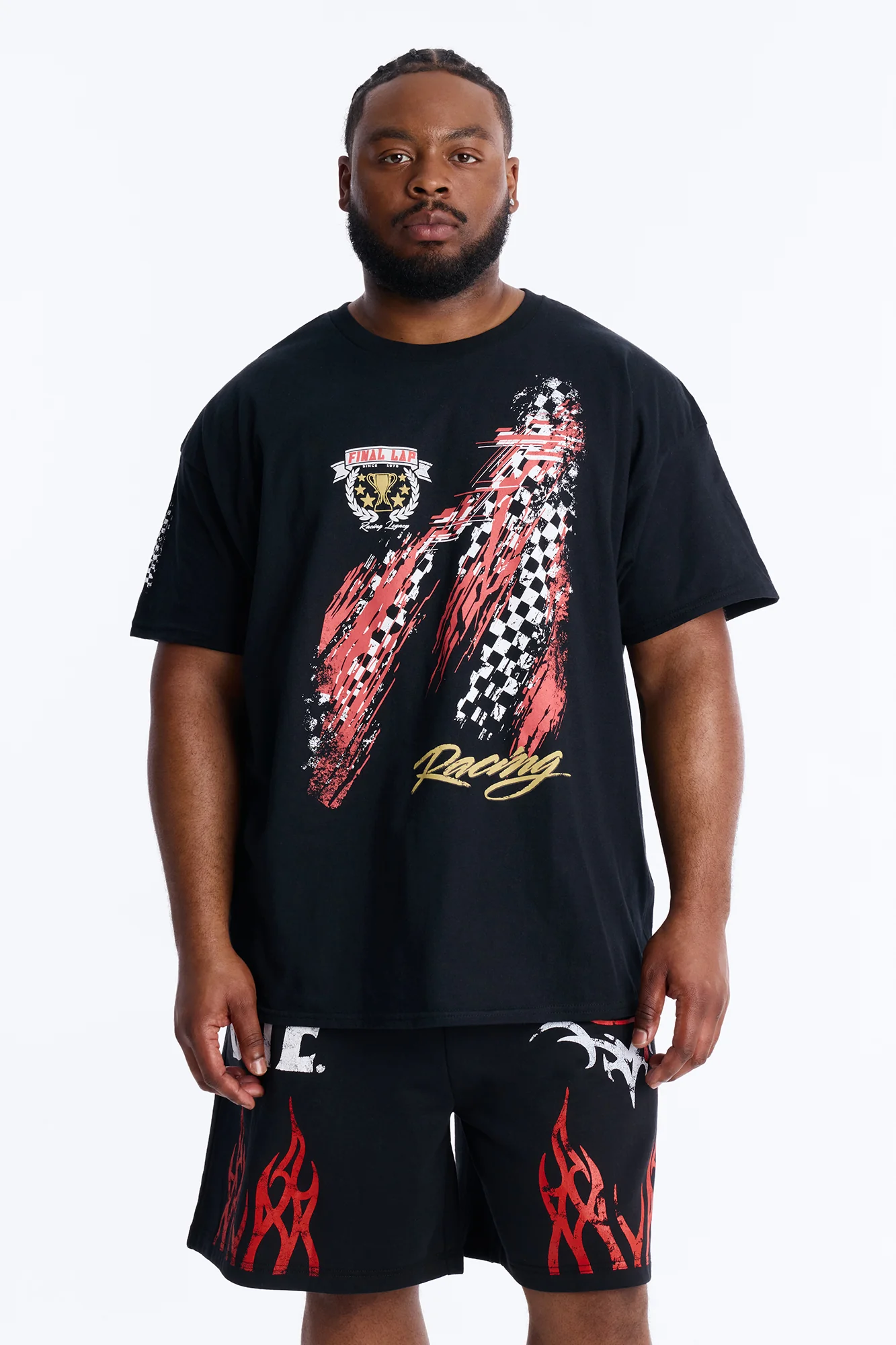 Final Lap Racing Short Sleeve Tee - Black - Image 5