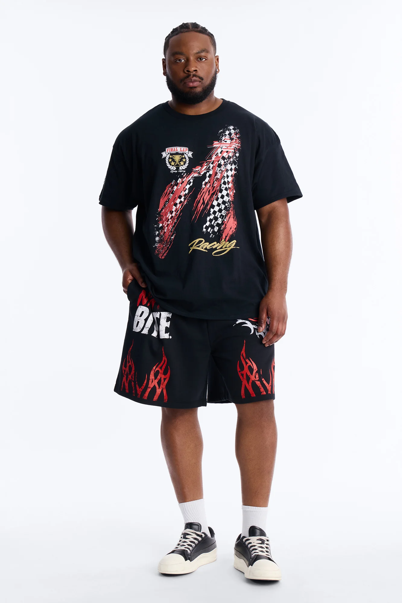 Final Lap Racing Short Sleeve Tee - Black - Image 6