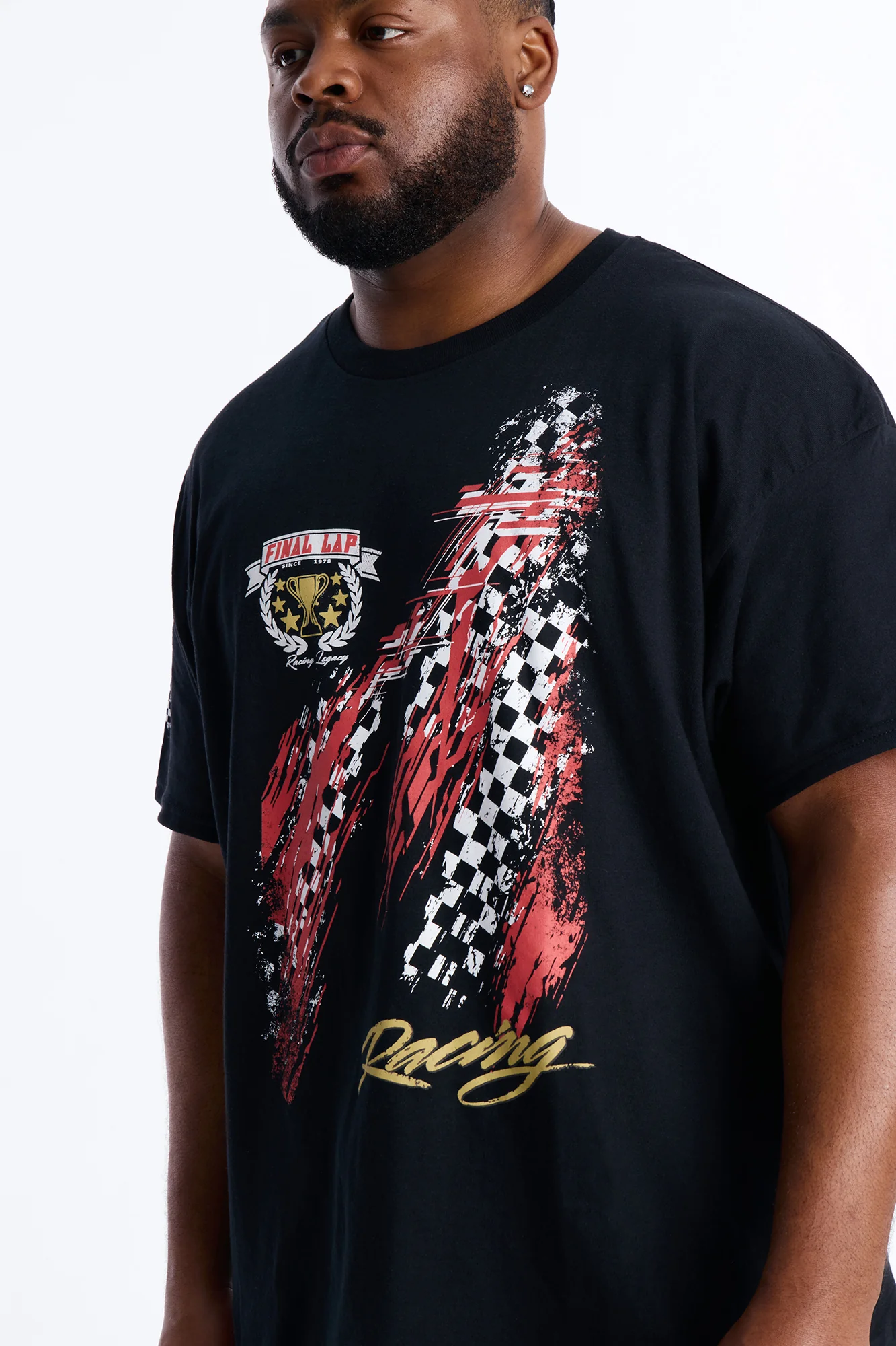 Final Lap Racing Short Sleeve Tee - Black - Image 7
