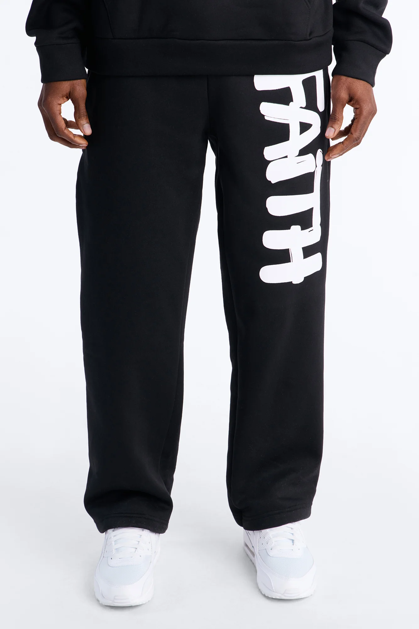 Find Your Faith Sweatpants - Black