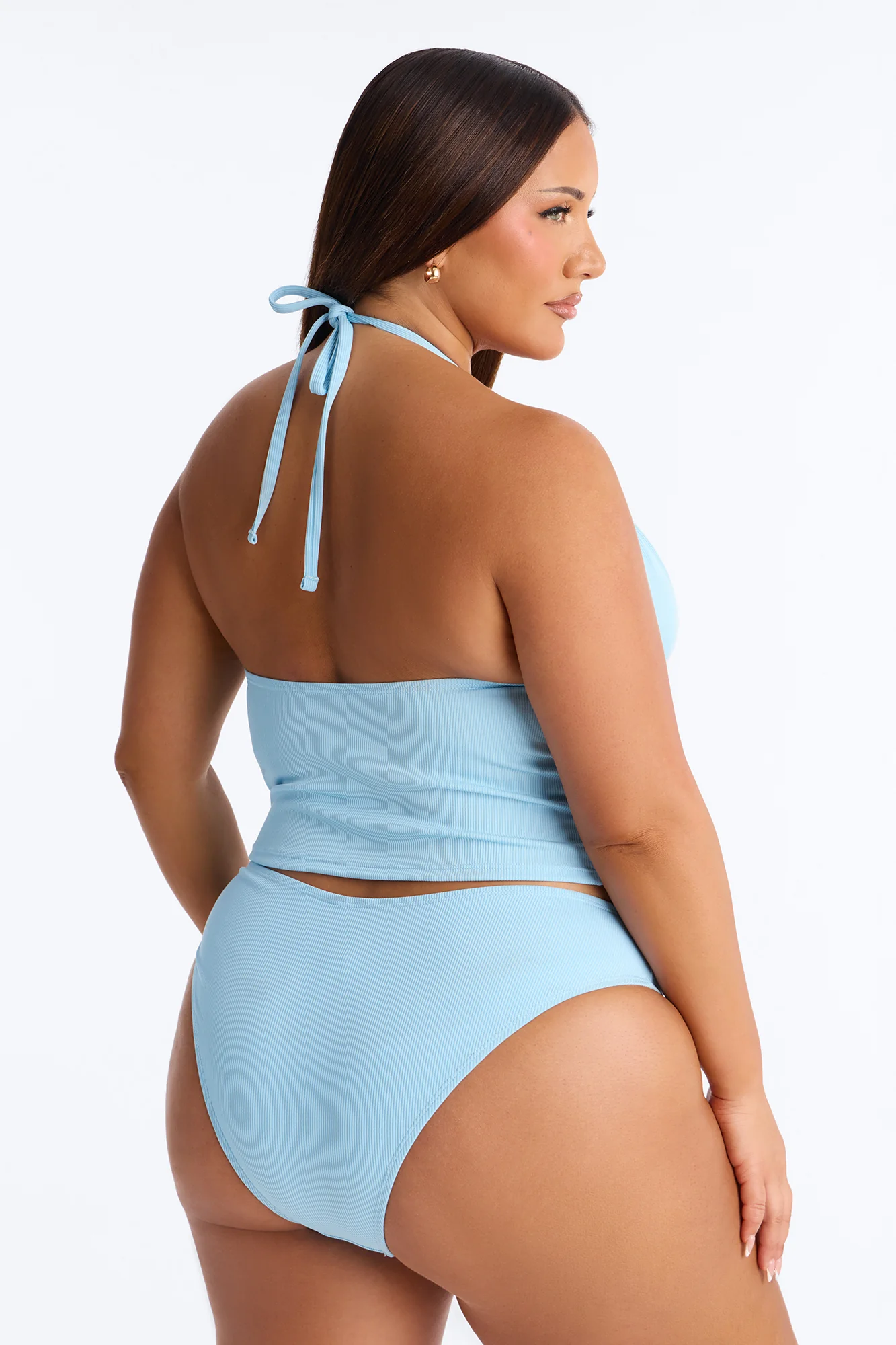 Fiona 2 Piece Tankini - Light Blue - Image 6