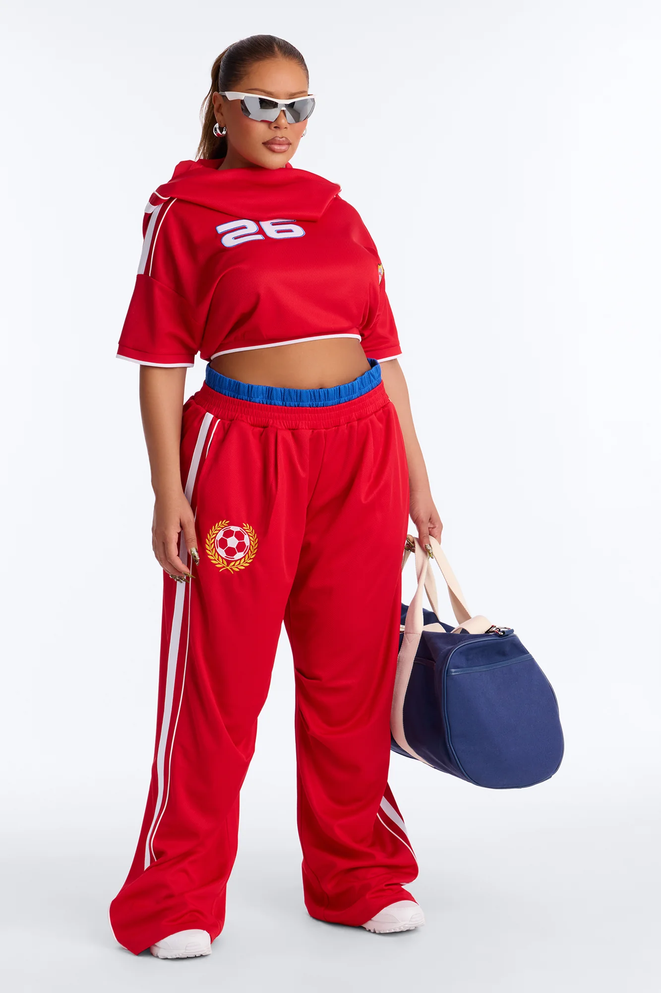 First Draft Pick Hooded Pant Set - Red - Image 5