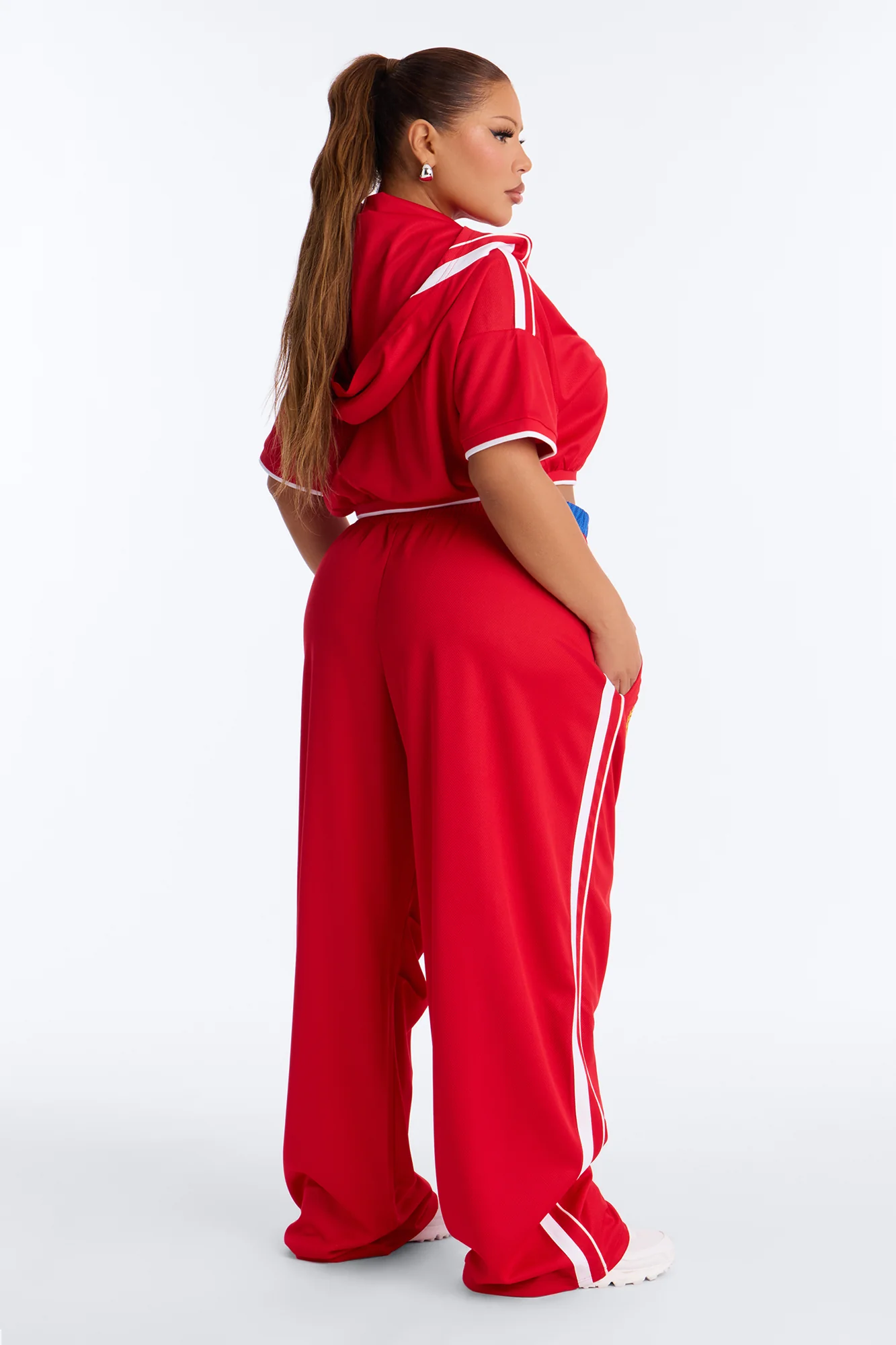 First Draft Pick Hooded Pant Set - Red - Image 8