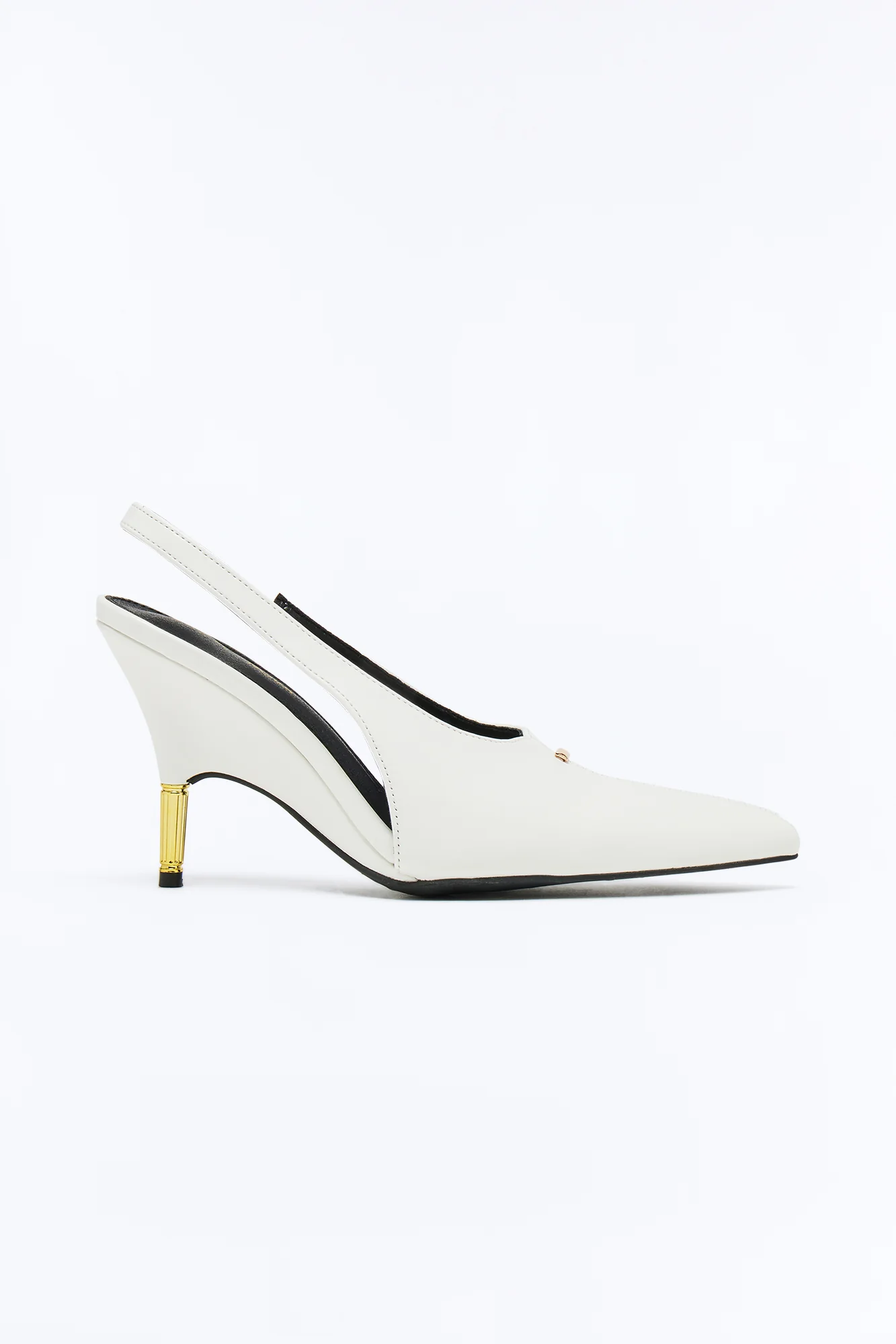 Fitz Slingback Pumps - White - Image 3