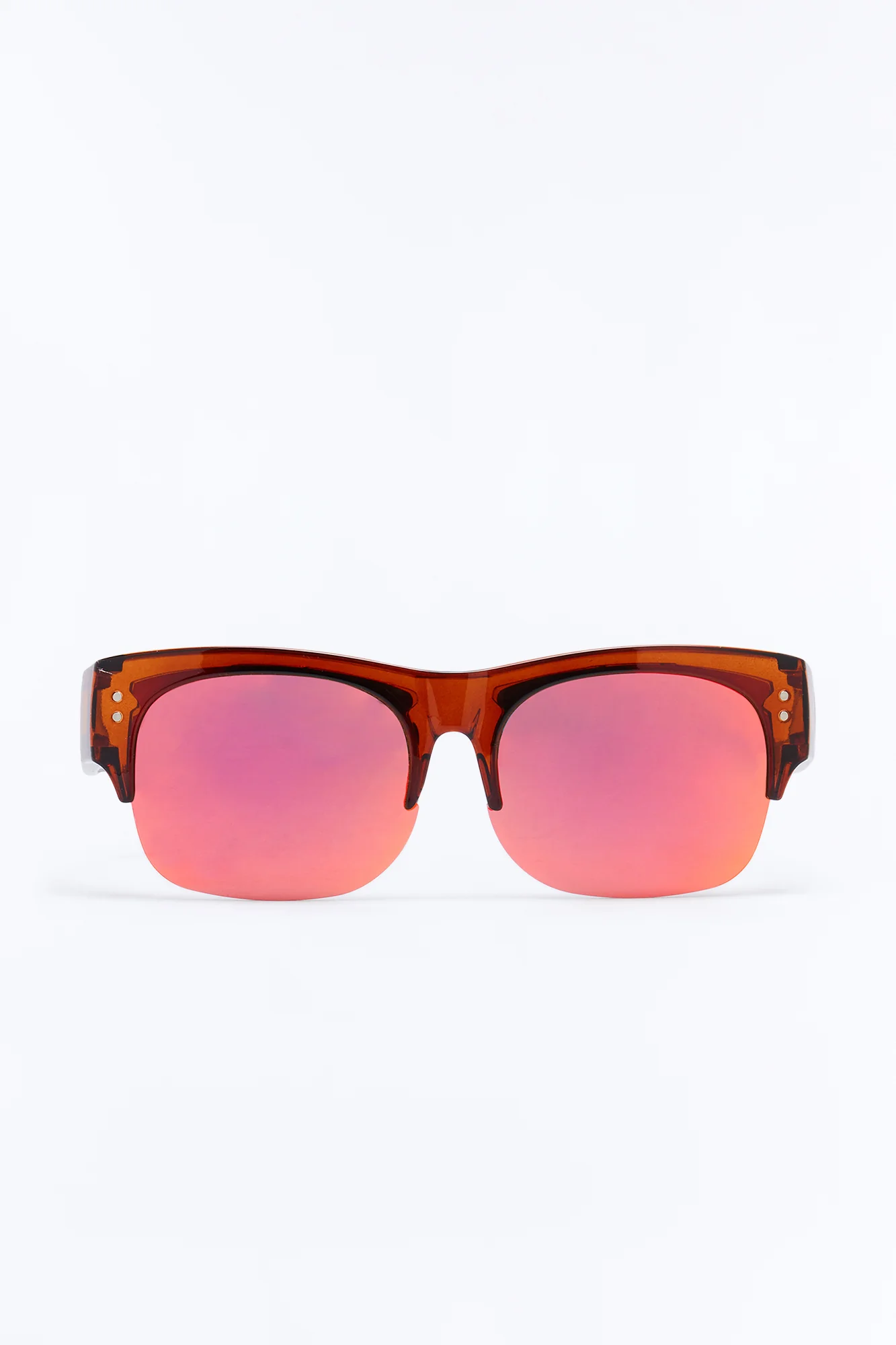 Fixed On You Square Sunglasses - Brown