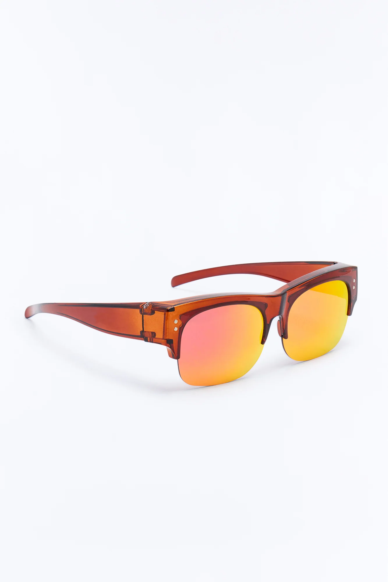 Fixed On You Square Sunglasses - Brown - Image 2