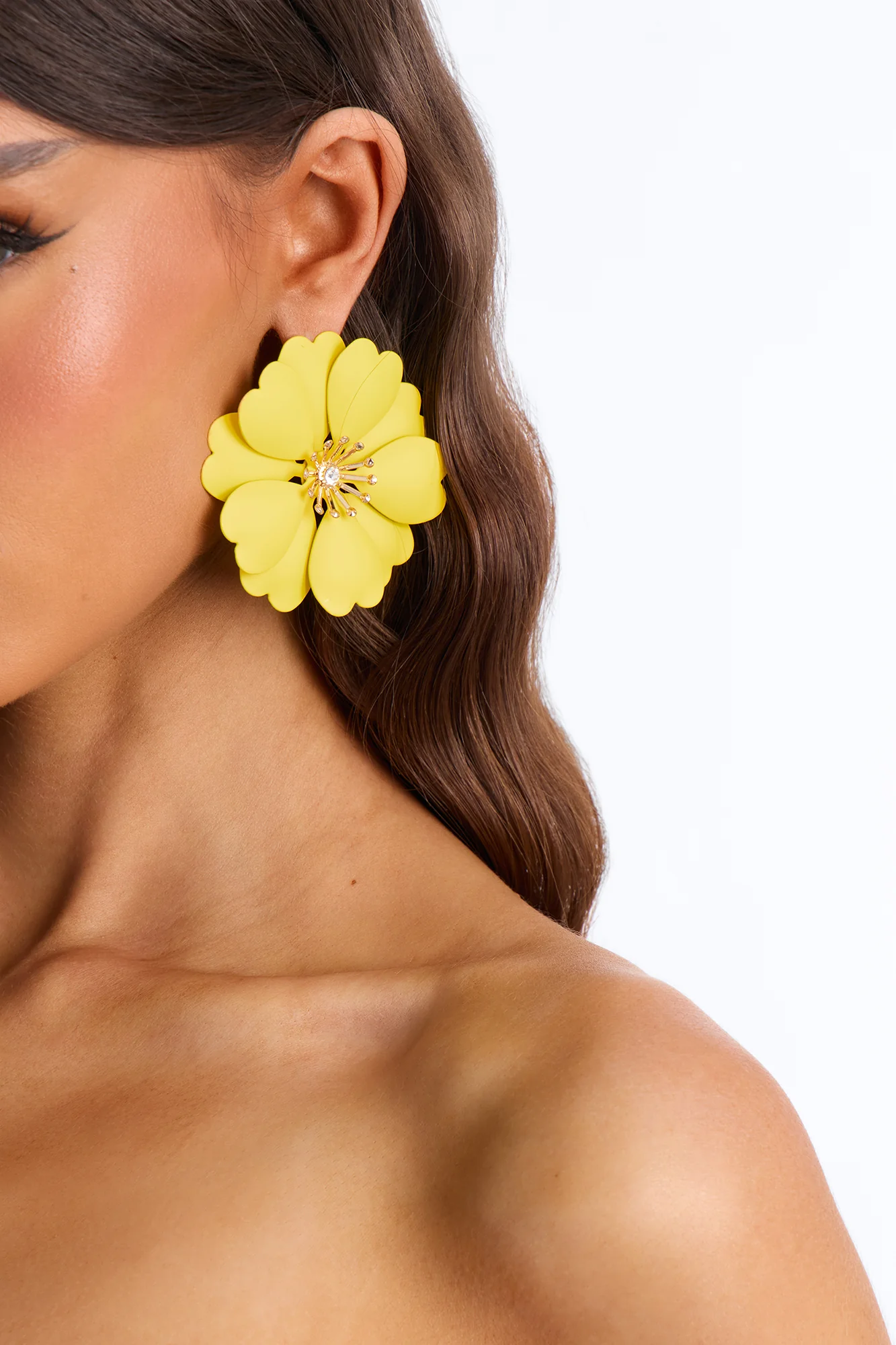 Fleurish Earrings - Yellow