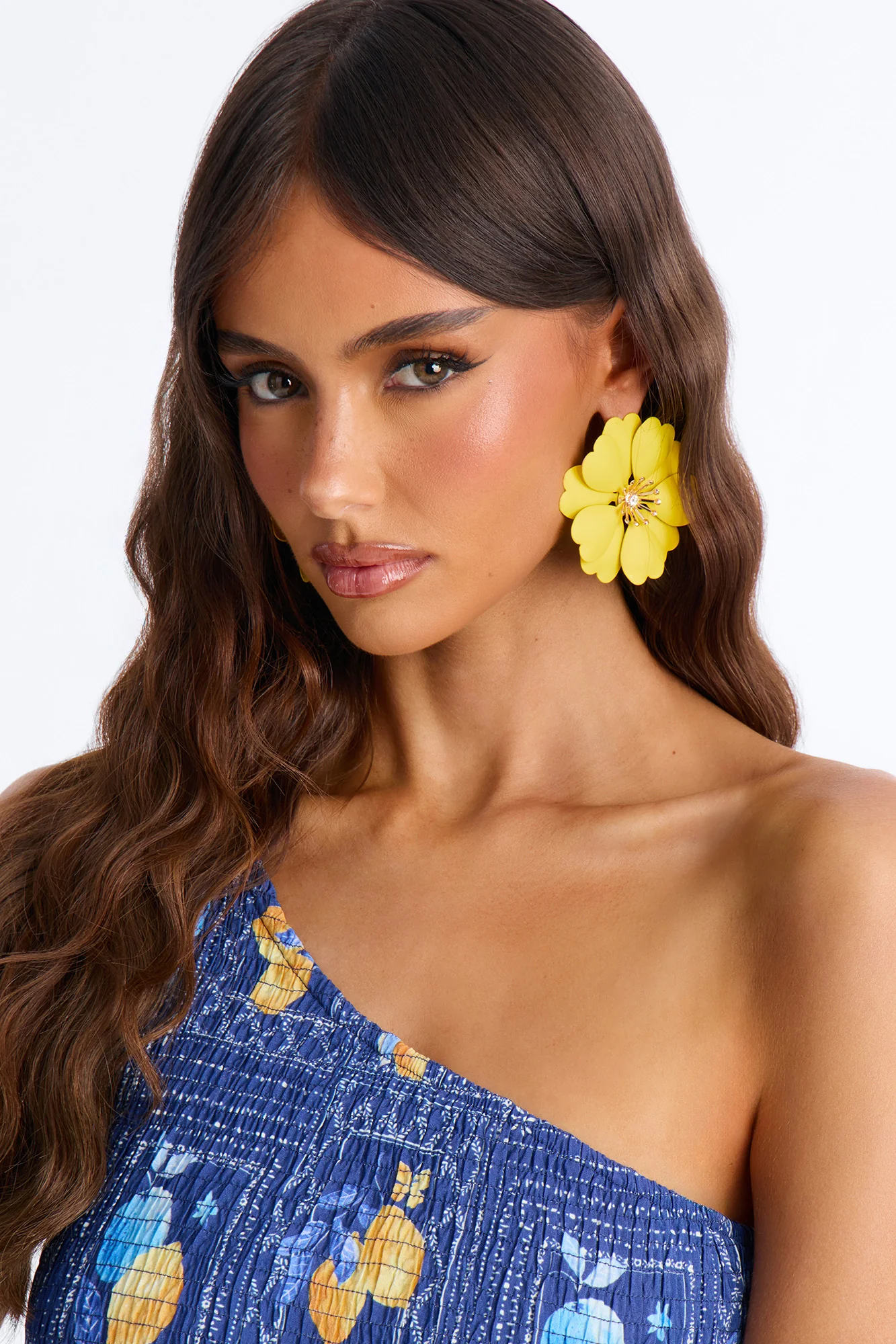 Fleurish Earrings - Yellow - Image 2