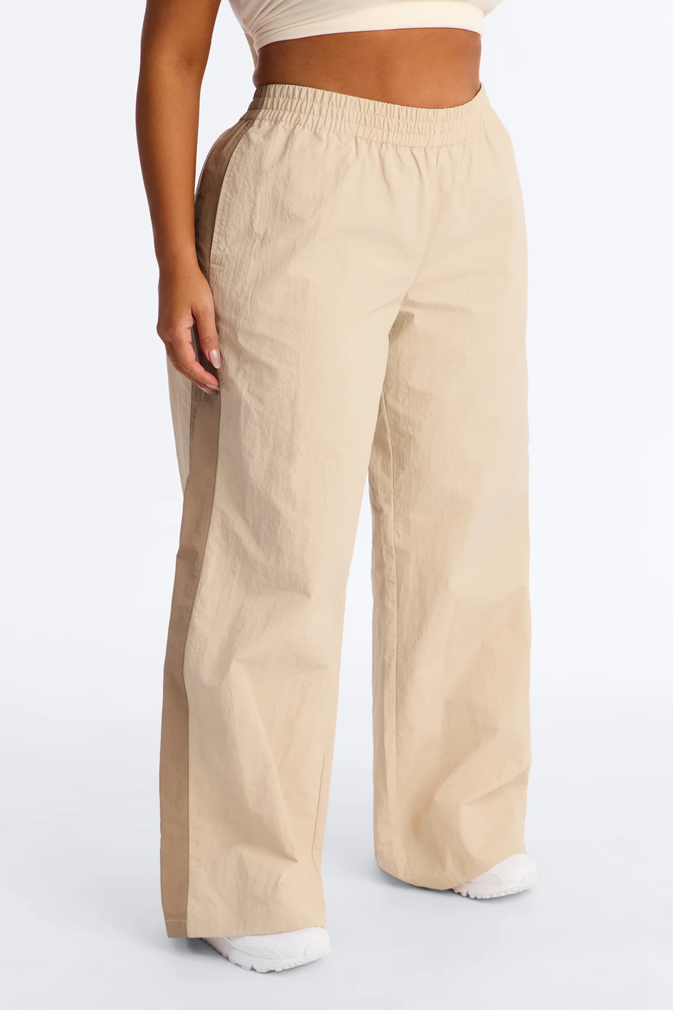 Flex Mode On Windbreaker Track Pant 33″ - Taupe/combo - Image 5