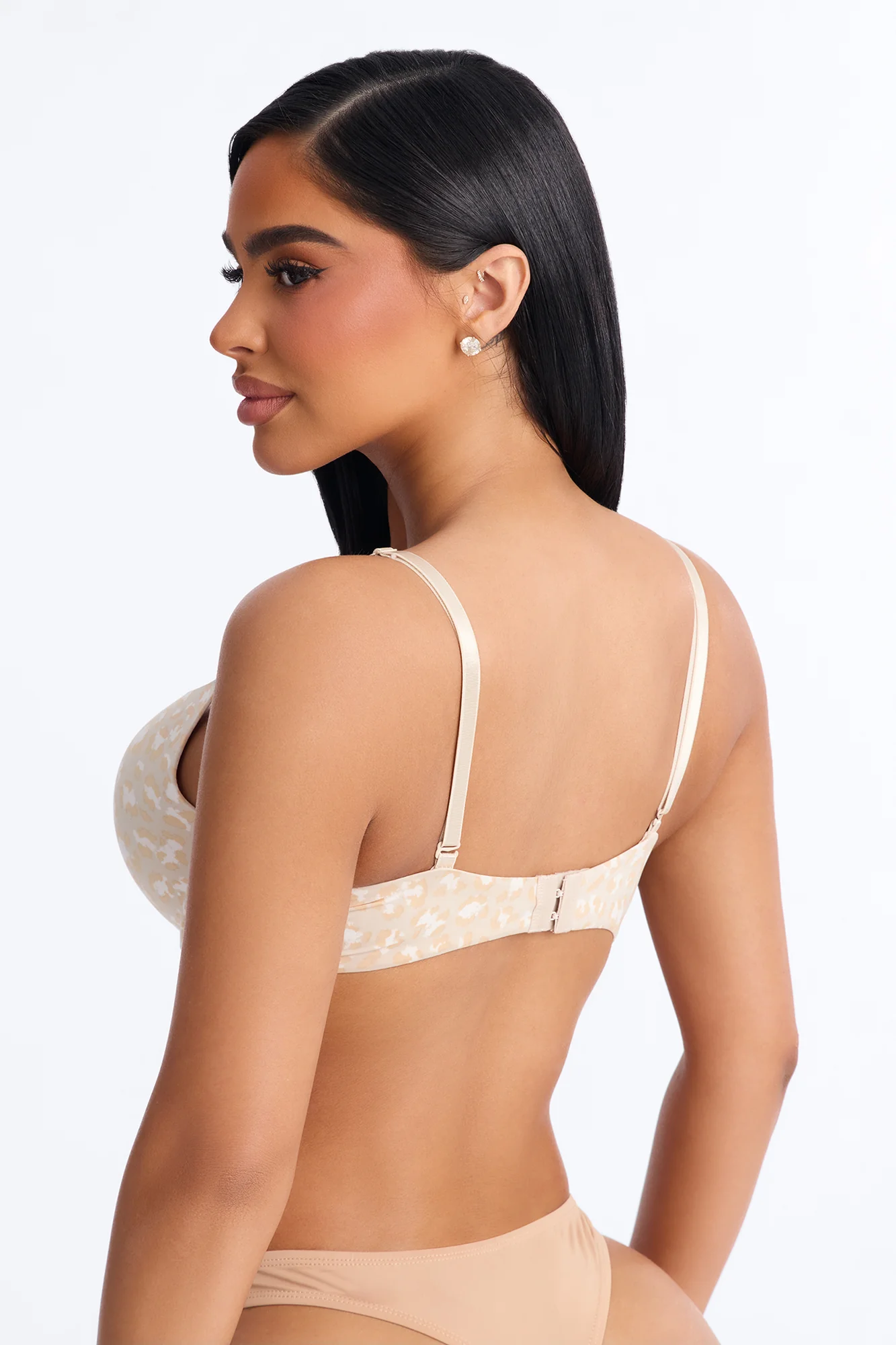 Flexible Fit Comfort Stretch Push Up Bra - Sand/combo - Image 3