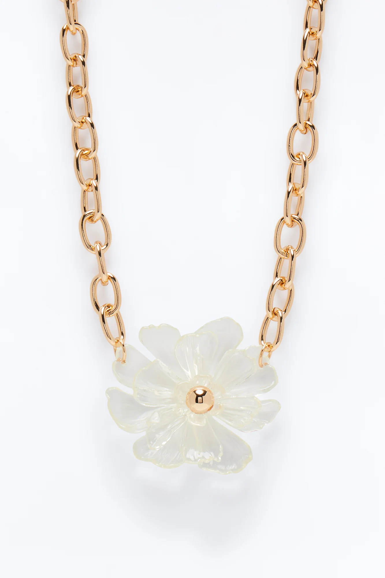 Flora Charm Pendant Necklace - Gold - Image 3