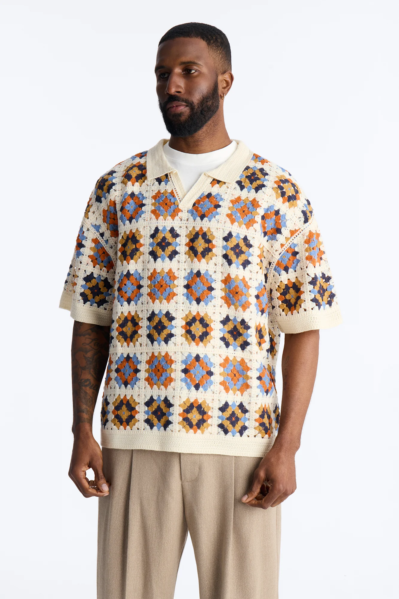 Florian Short Sleeve Johnny Polo - Cream