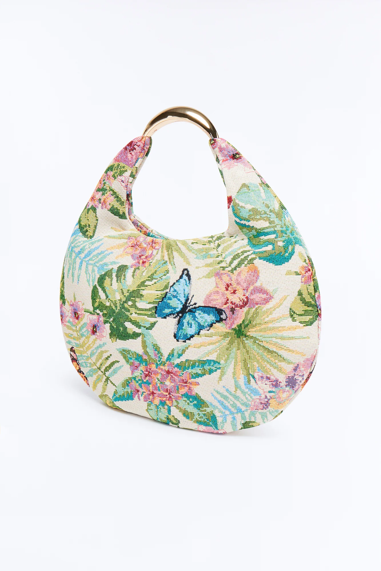 Flower Picker Jacquard Shoulder Bag - Multi Color - Image 4