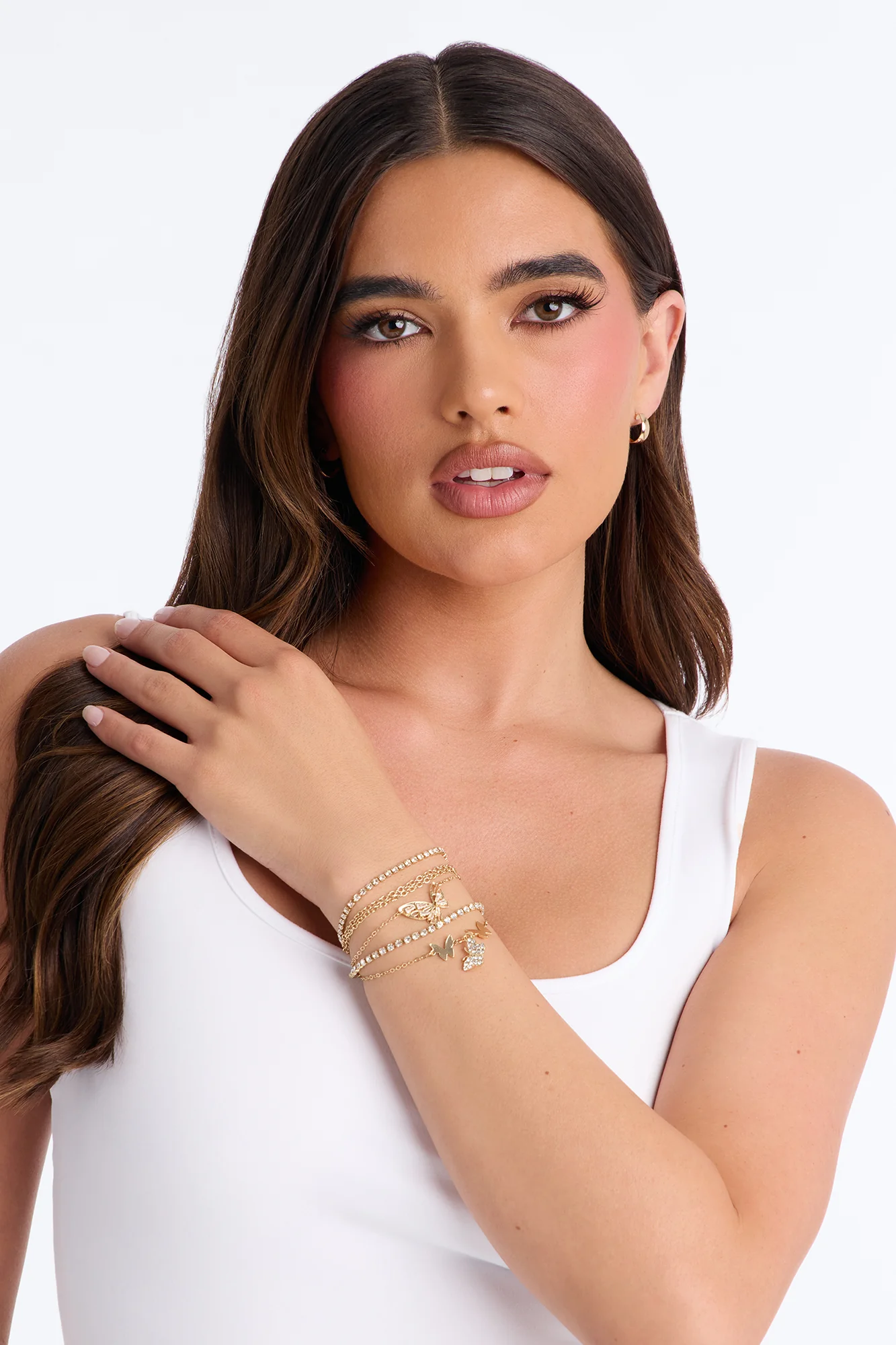 Flutter Wings 5 Piece Bracelet Set - Gold