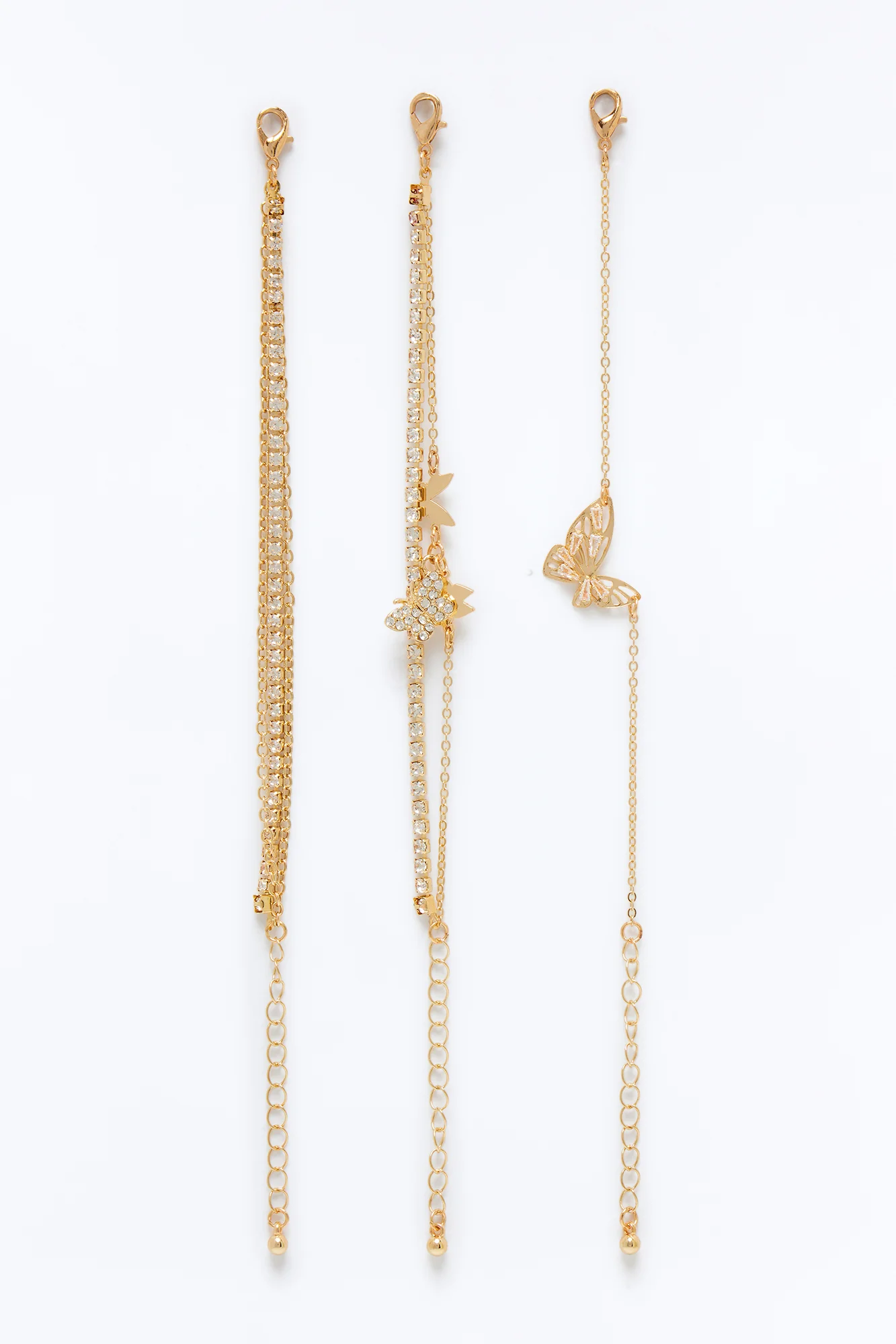 Flutter Wings 5 Piece Bracelet Set - Gold - Image 3