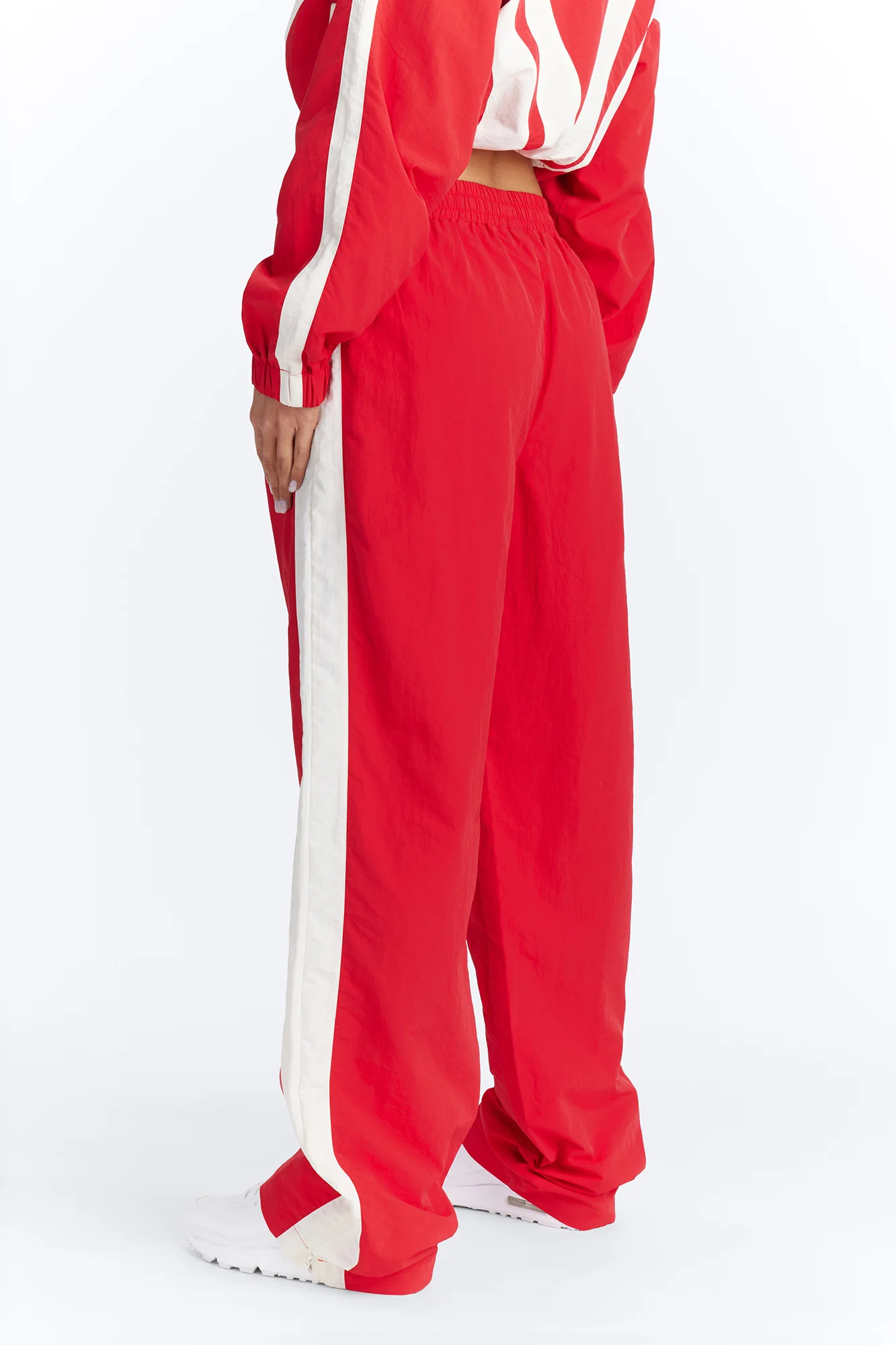 Fly Girl Era Color Block Windbreaker Pant″ - Red - Image 3