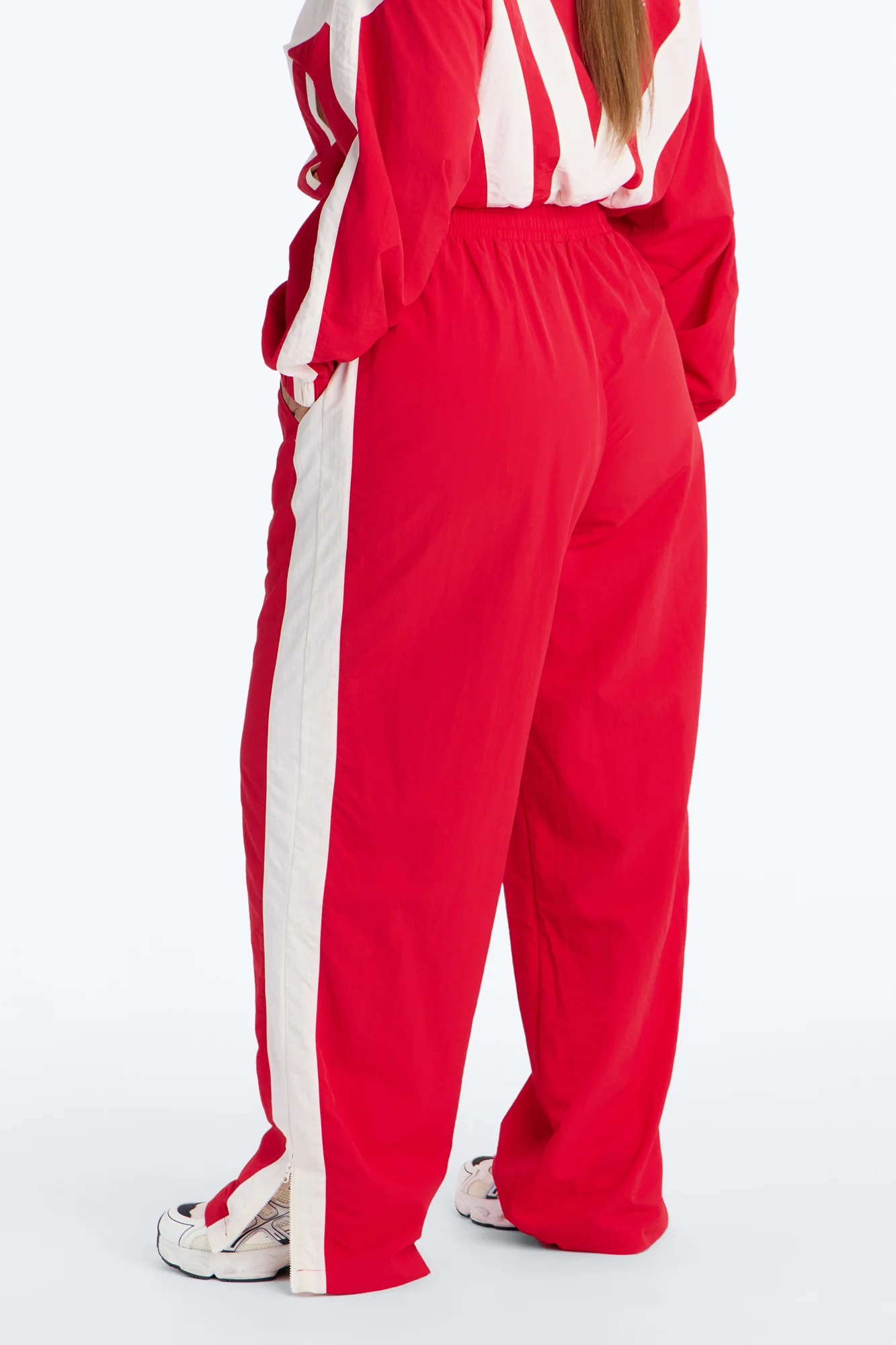 Fly Girl Era Color Block Windbreaker Pant″ - Red - Image 7