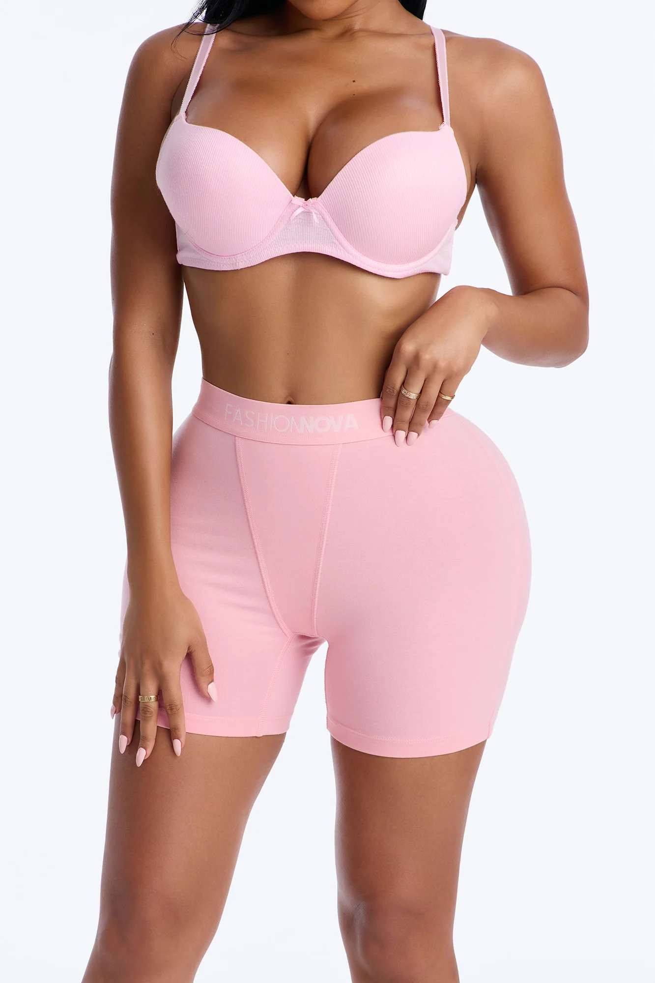FN Mood Cotton Boxer Brief - Light Pink