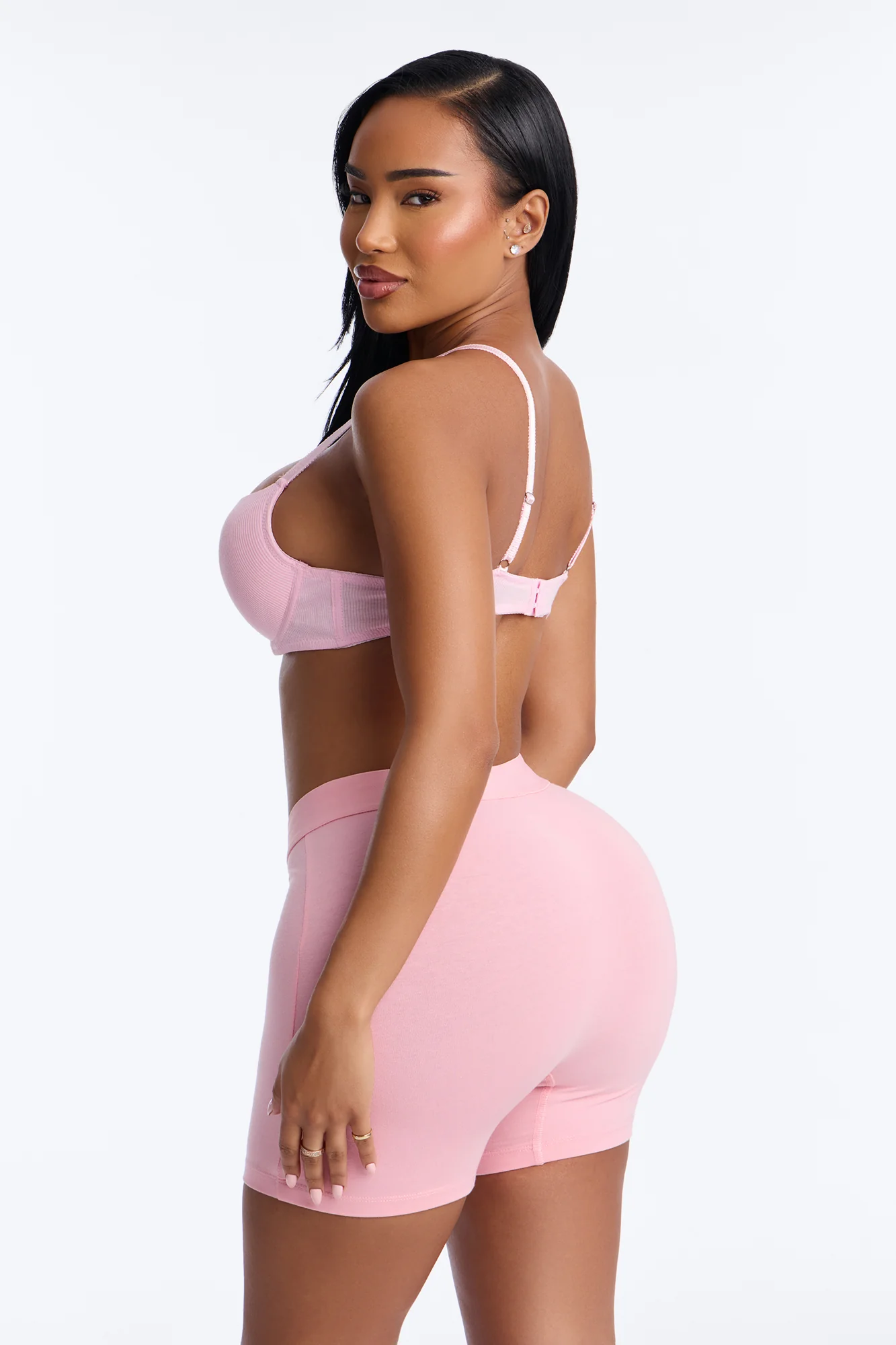 FN Mood Cotton Boxer Brief - Light Pink - Image 3