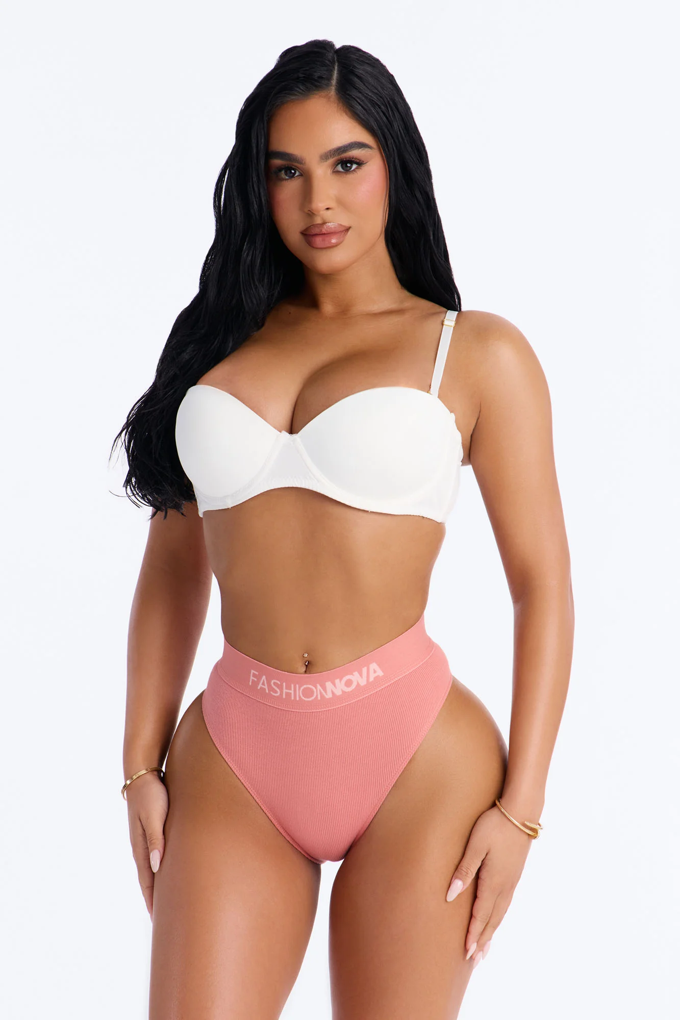 FN Mood Cotton Ribbed Hipster Panty - Terracotta - Image 2