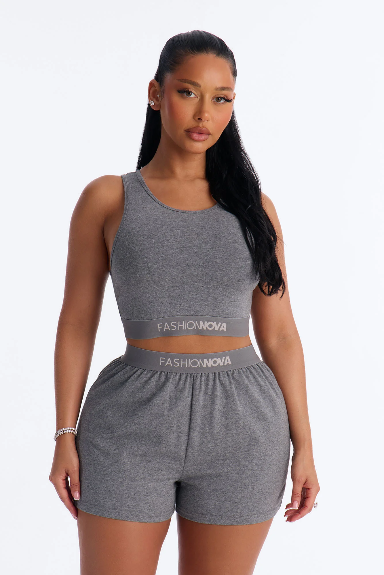 FN Mood Loose Cotton Boxer - Charcoal