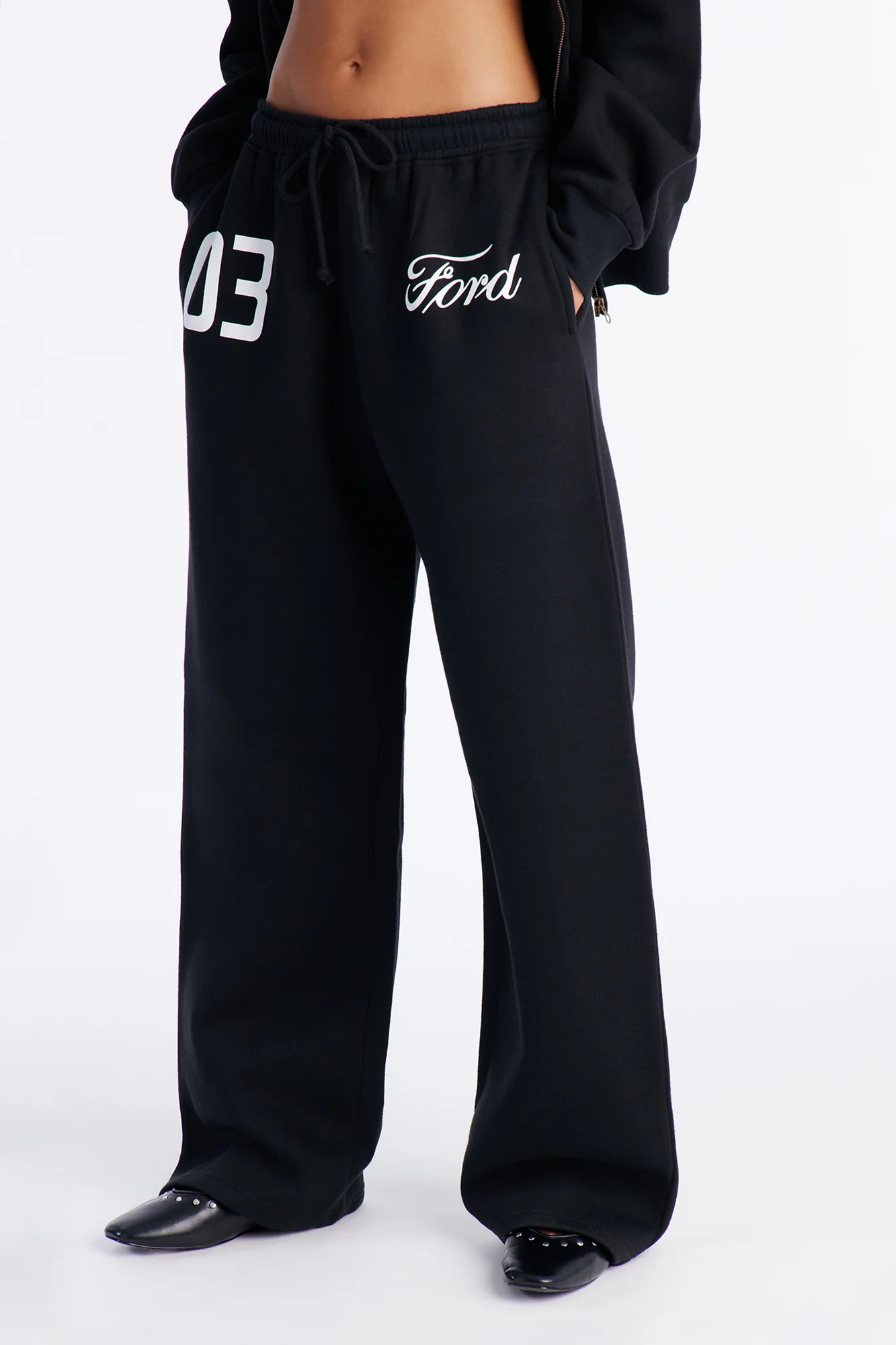 Ford Motor Company Fleece Pants - Black - Image 3