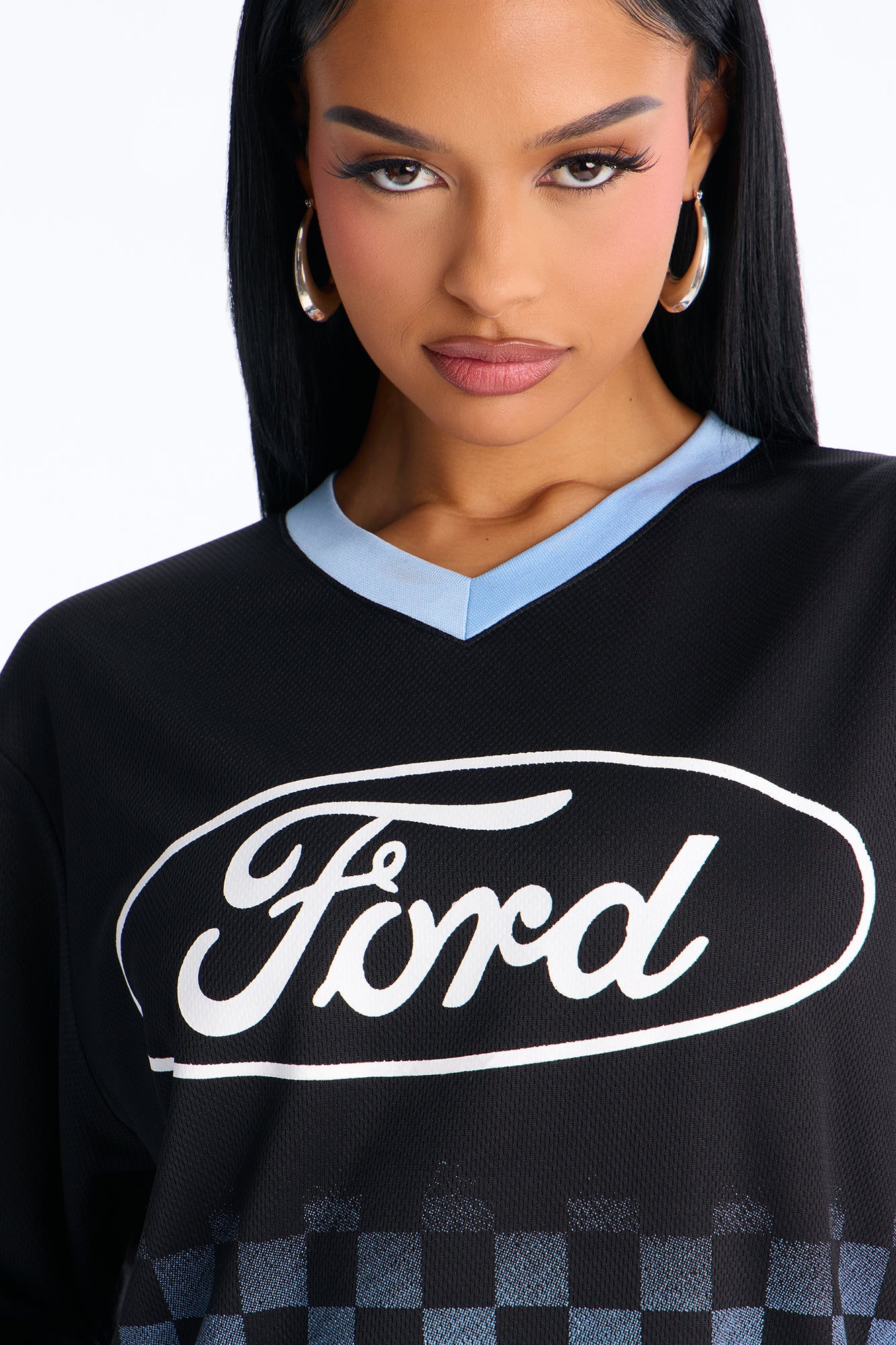 Ford Motors Satin Long Sleeve Jersey - Black - Image 4