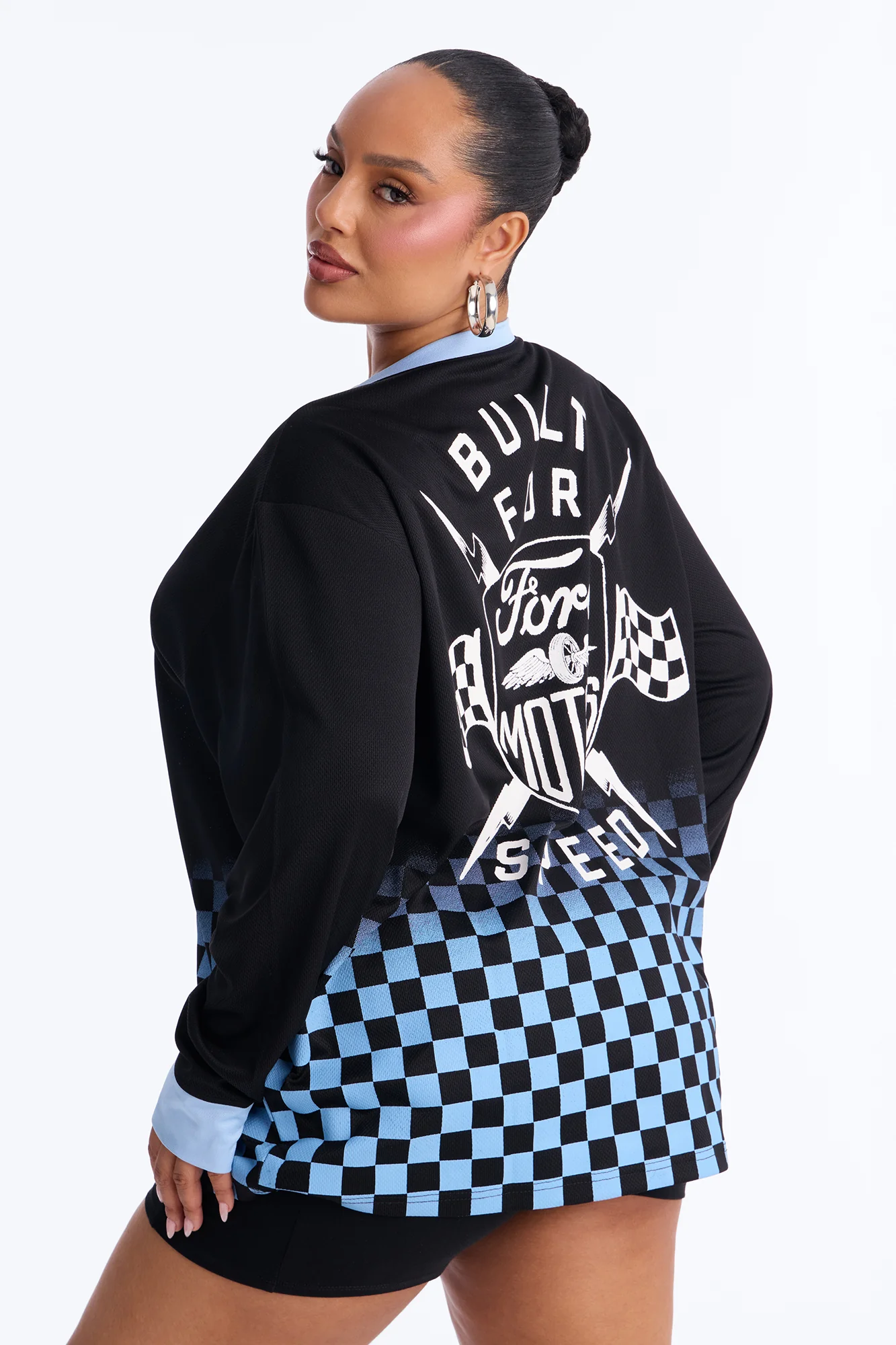 Ford Motors Satin Long Sleeve Jersey - Black - Image 5