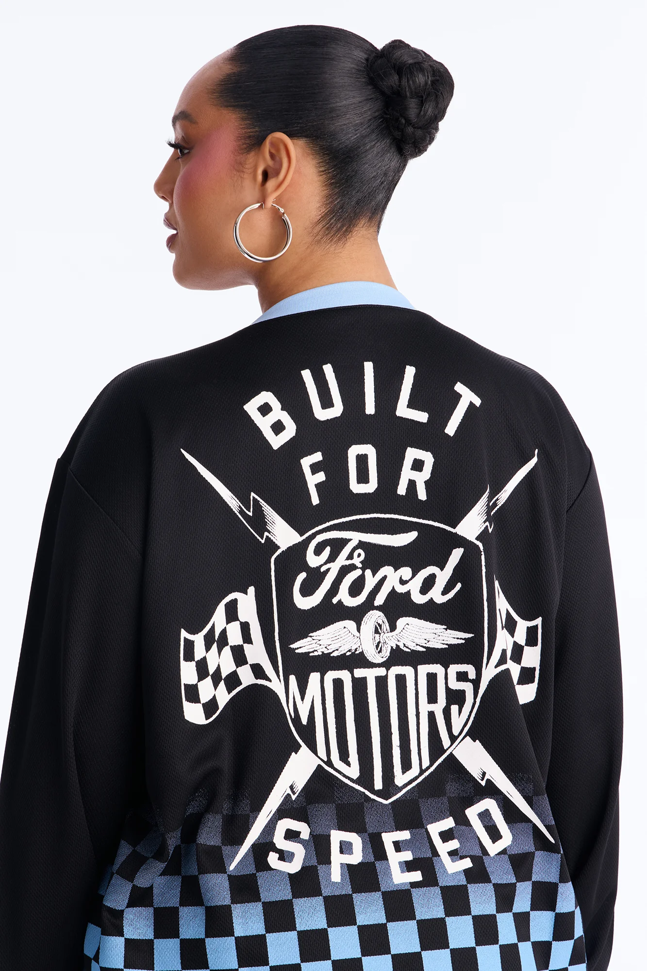 Ford Motors Satin Long Sleeve Jersey - Black - Image 6