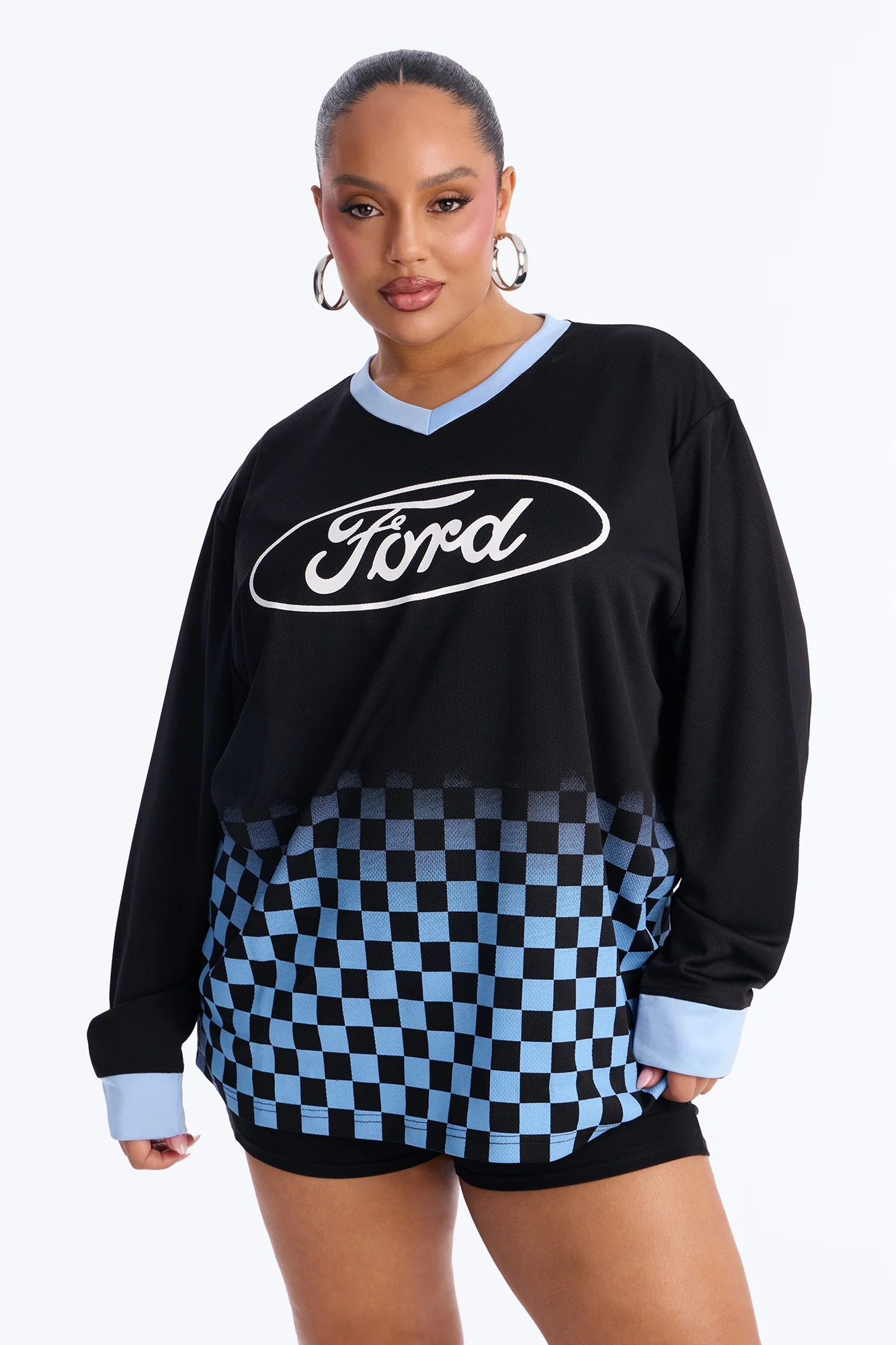 Ford Motors Satin Long Sleeve Jersey - Black - Image 8