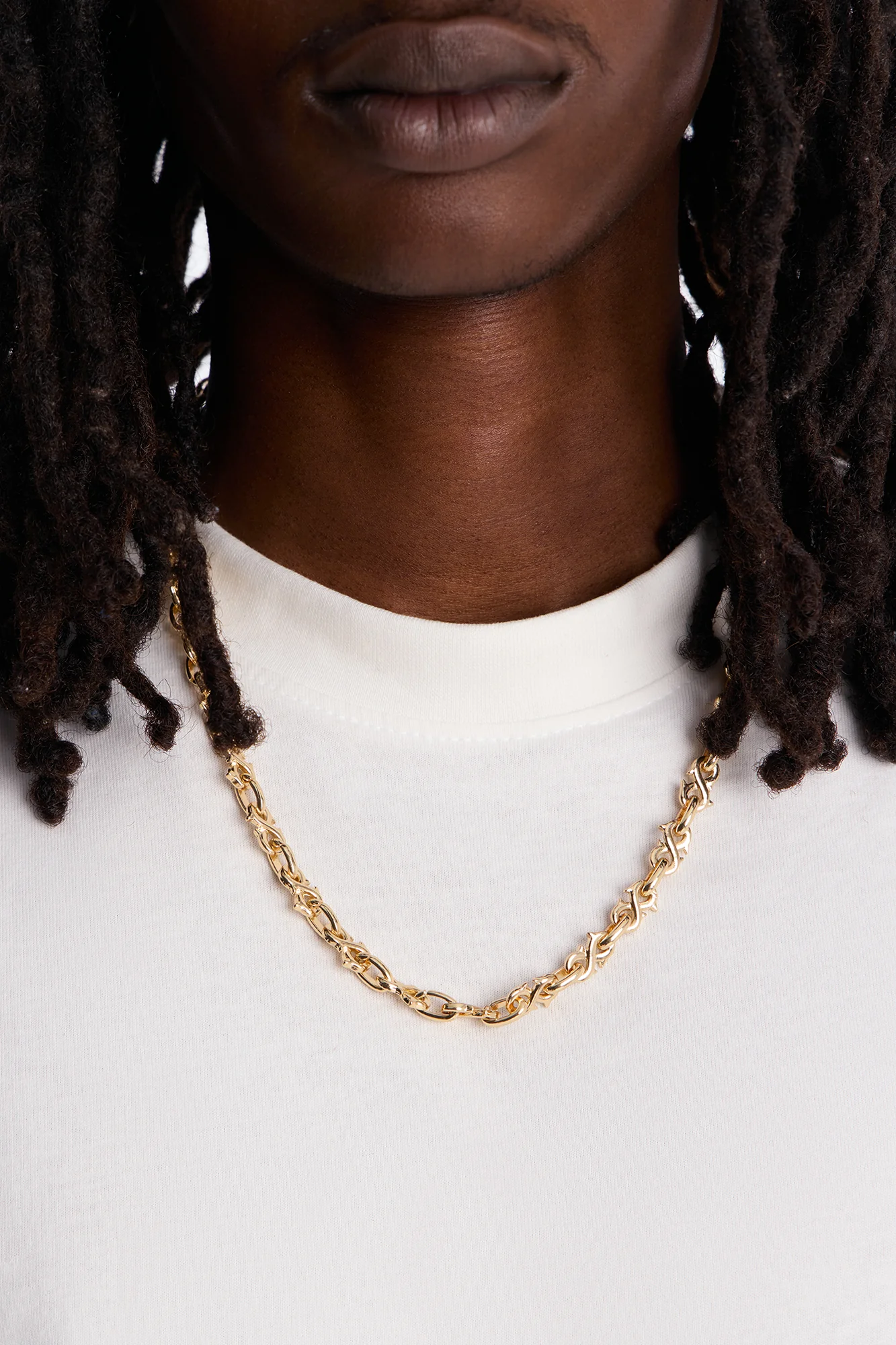 Forever Thorned Links Necklace - Gold
