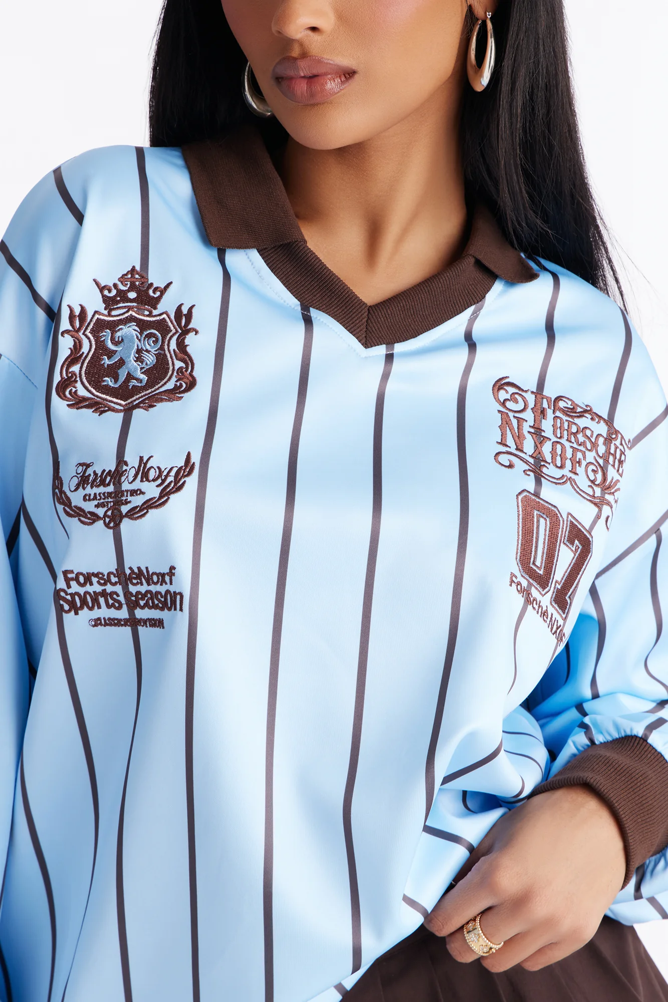 Fort Sports Pinstripe Jersey - Blue/combo - Image 3