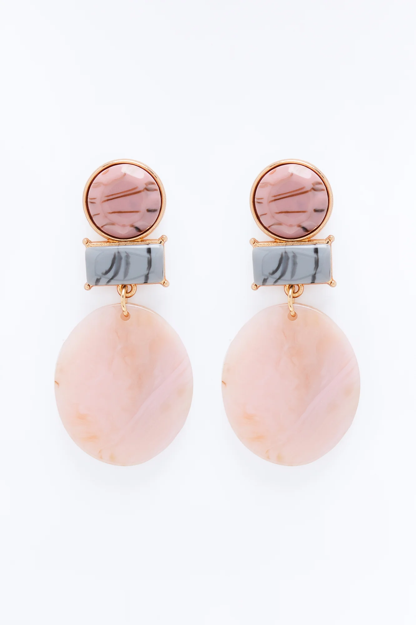 Found My Haven Drop Earrings - Pink/combo