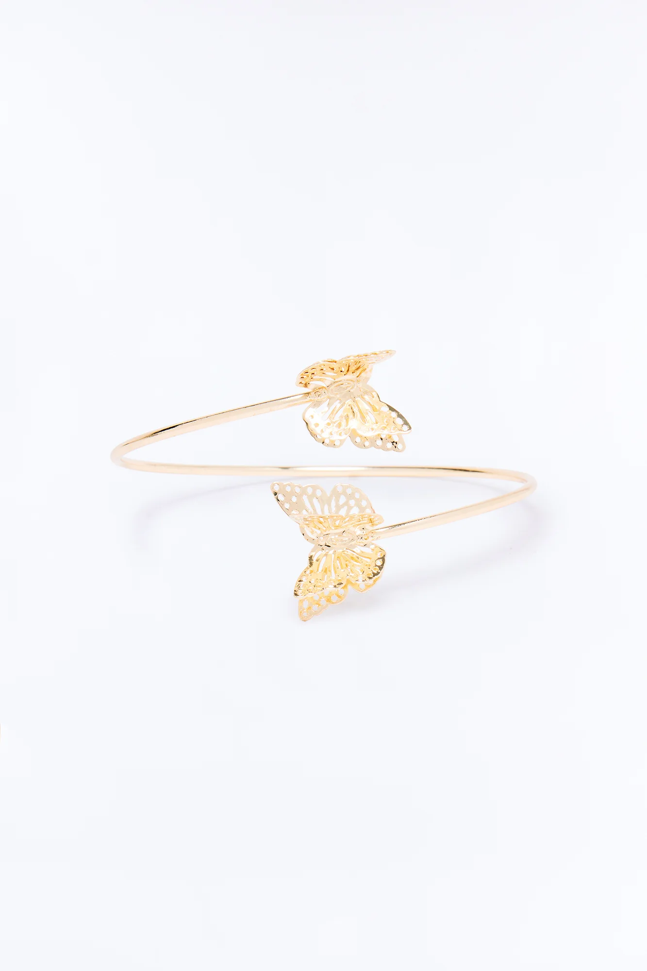 Free Spirit Butterfly Arm Cuff - Gold - Image 3