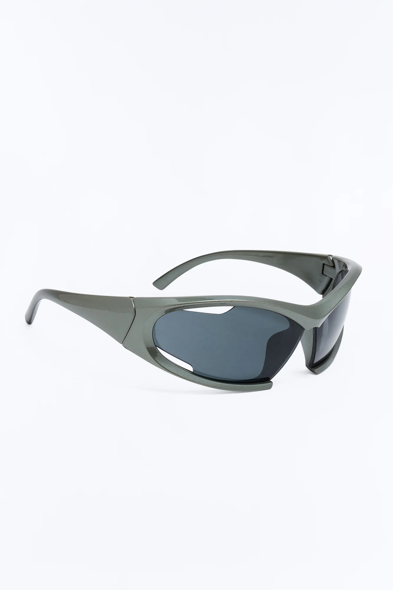 Frosted Metamorphosis Square Sunglasses - Grey - Image 2