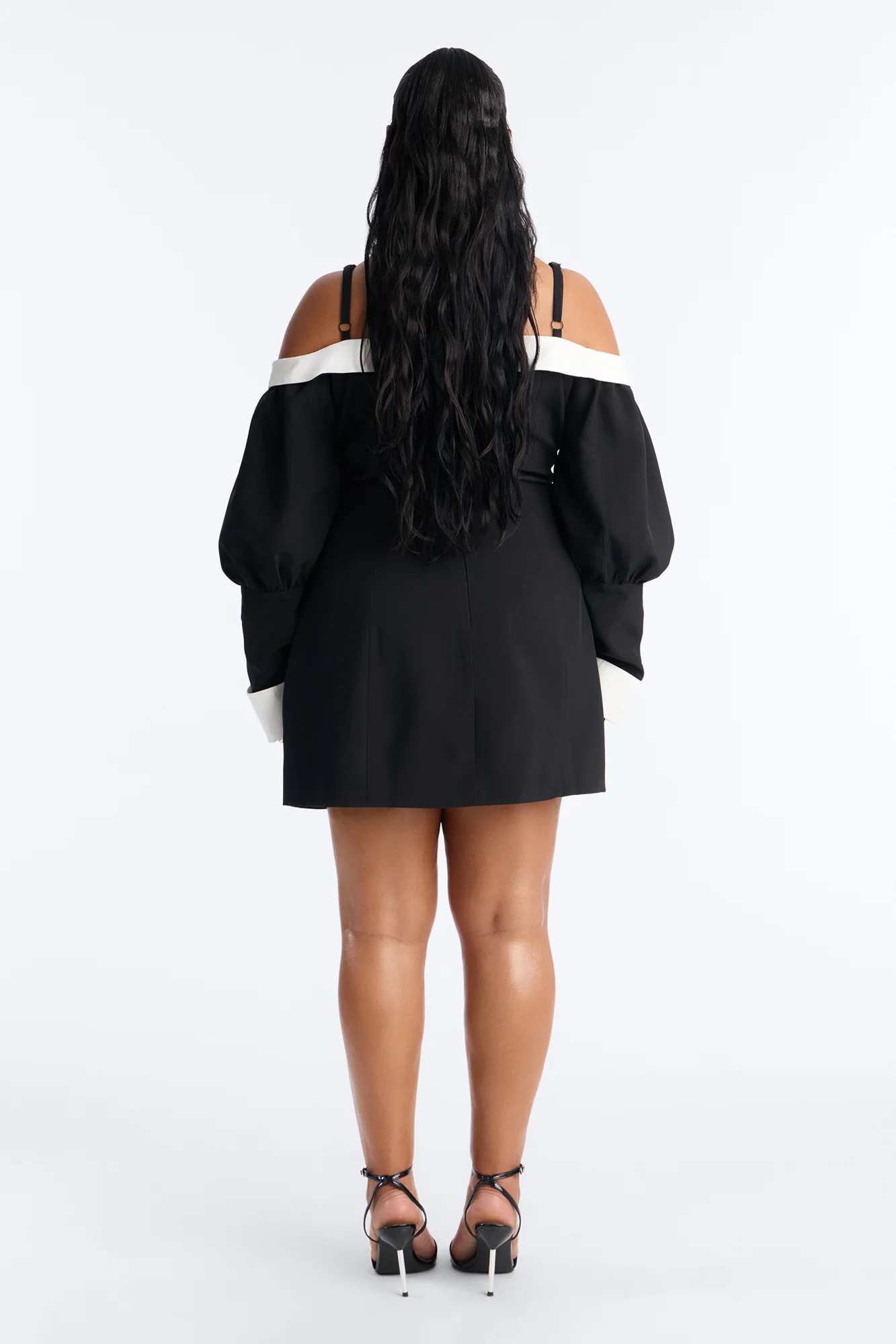 Full Bloom Mini Dress - Black/White - Image 8
