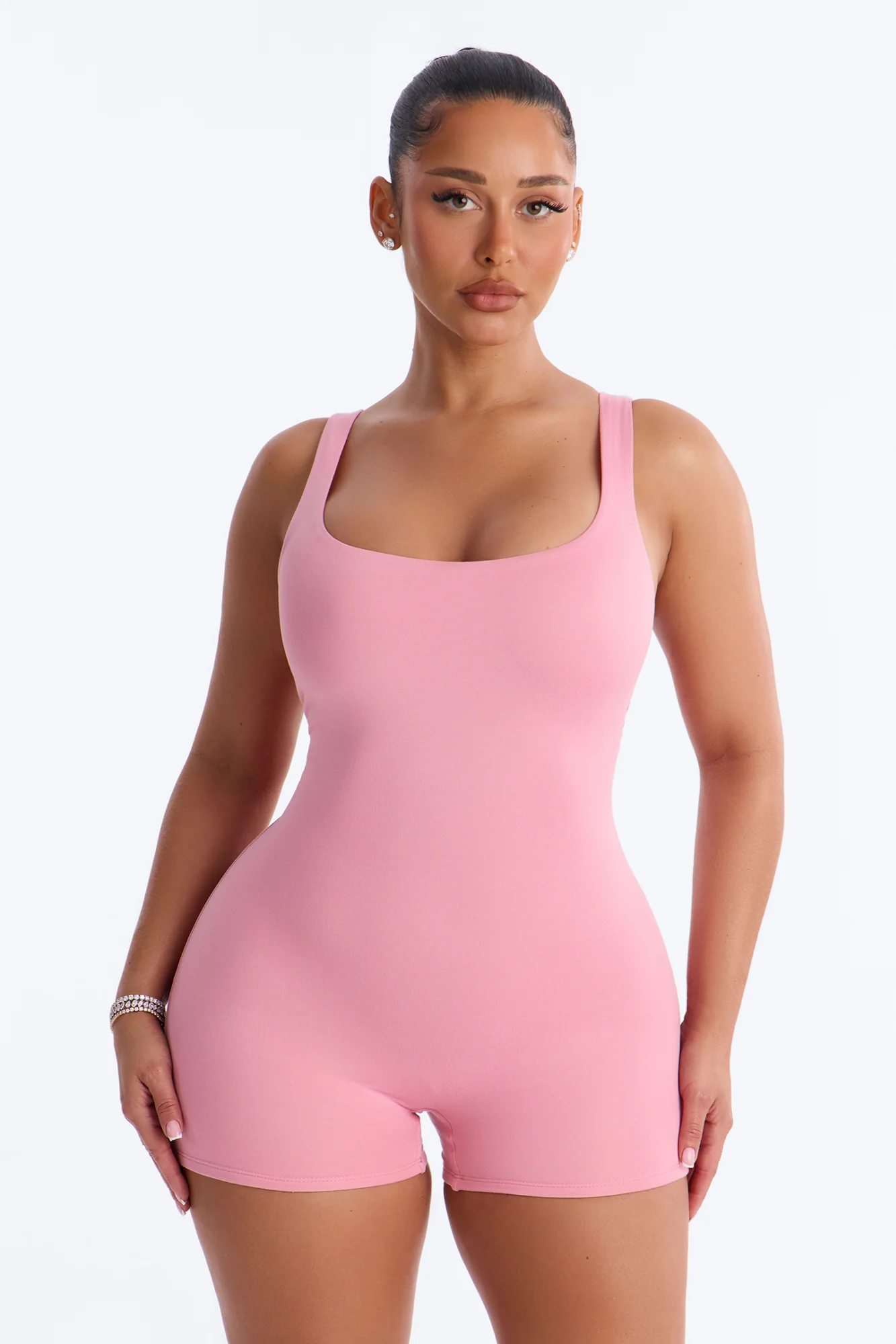 Full Form Double layer Romper - Pink