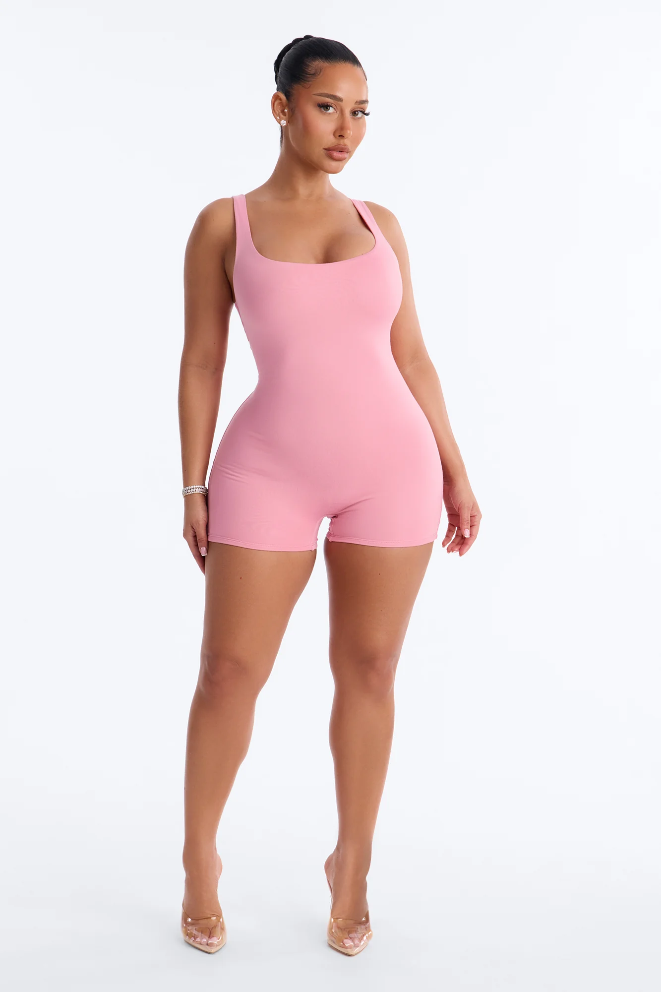 Full Form Double layer Romper - Pink - Image 2