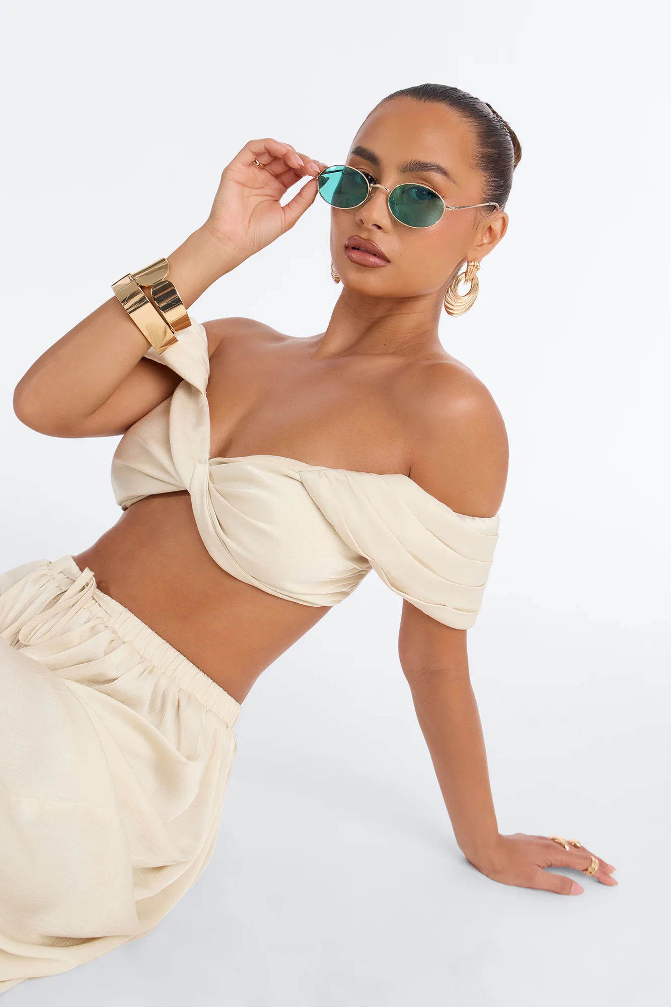 Funk Town Sunglasses - Silver/Blue - Image 2