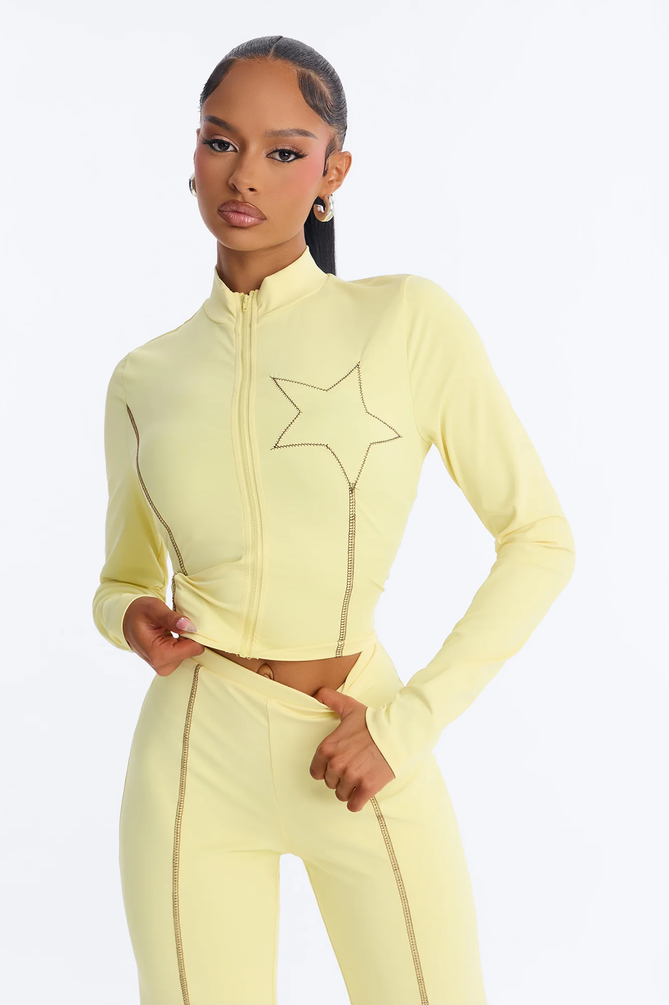 Future Star Flare Pant Set - Yellow - Image 2