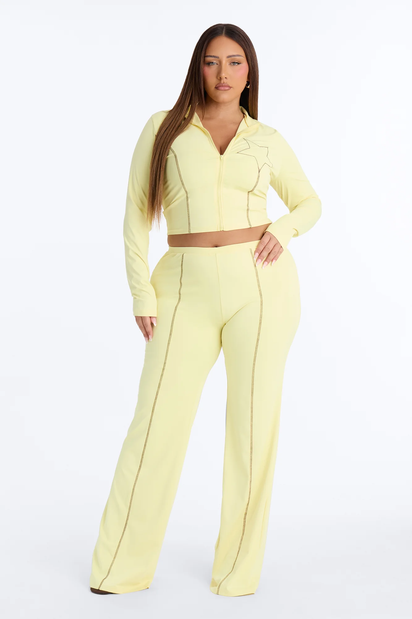 Future Star Flare Pant Set - Yellow - Image 5