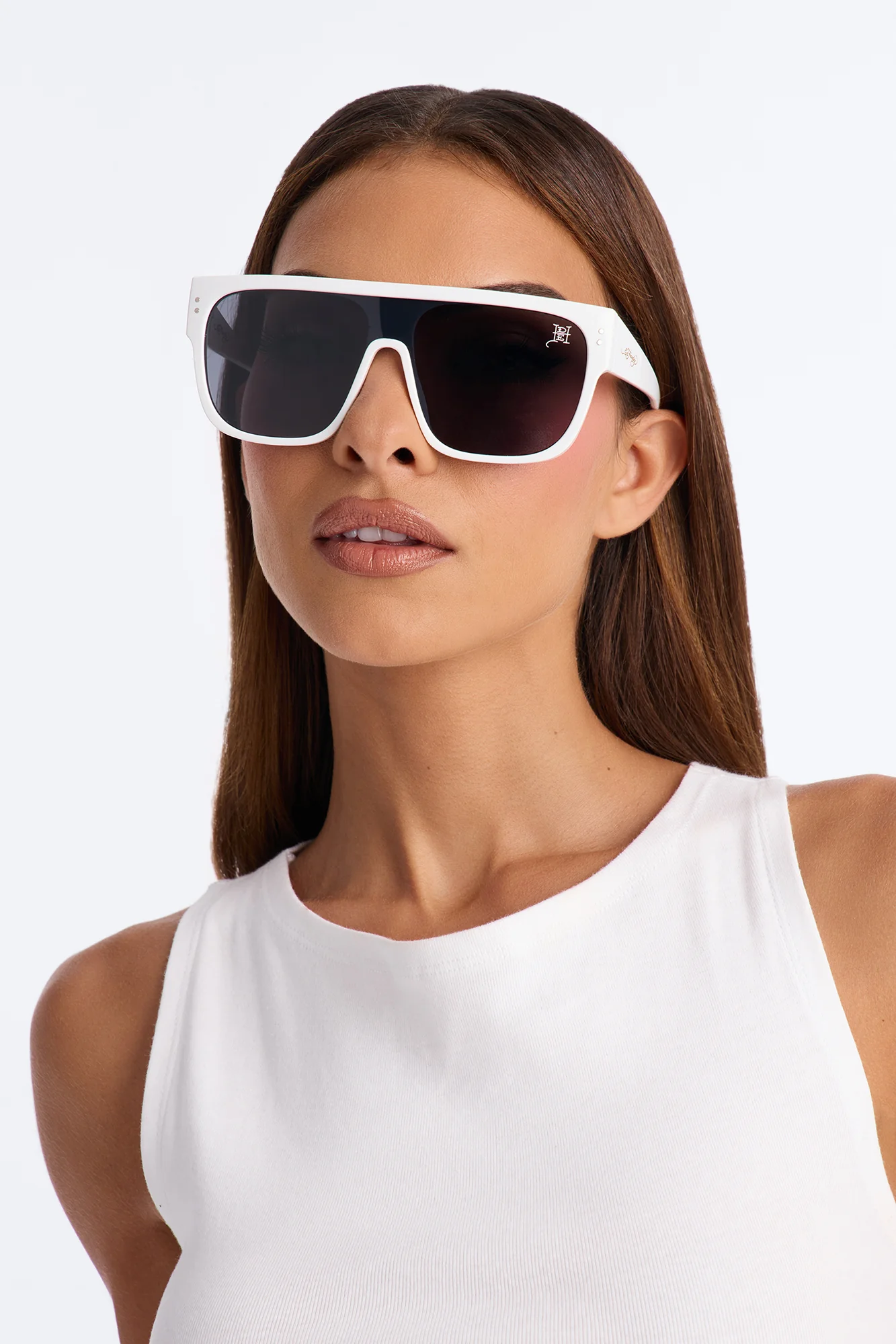 Future Tense Ed Hardy Shield Sunglasses - White - Image 2
