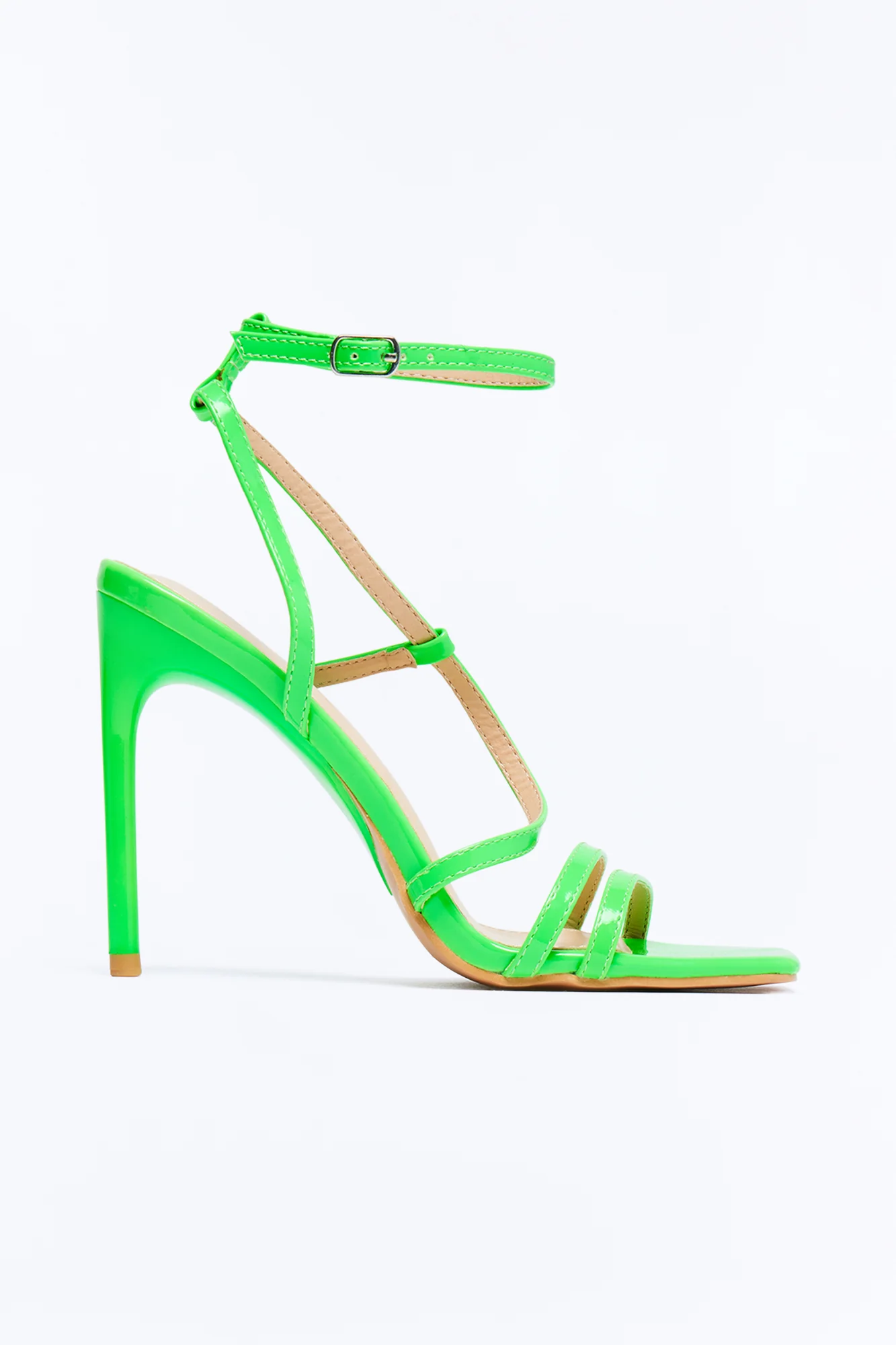 Gaia Heeled Sandals - Green