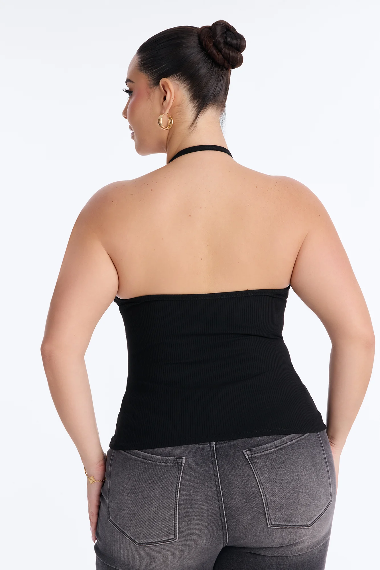 Gaia Snatched Tank Top - Black - Image 7