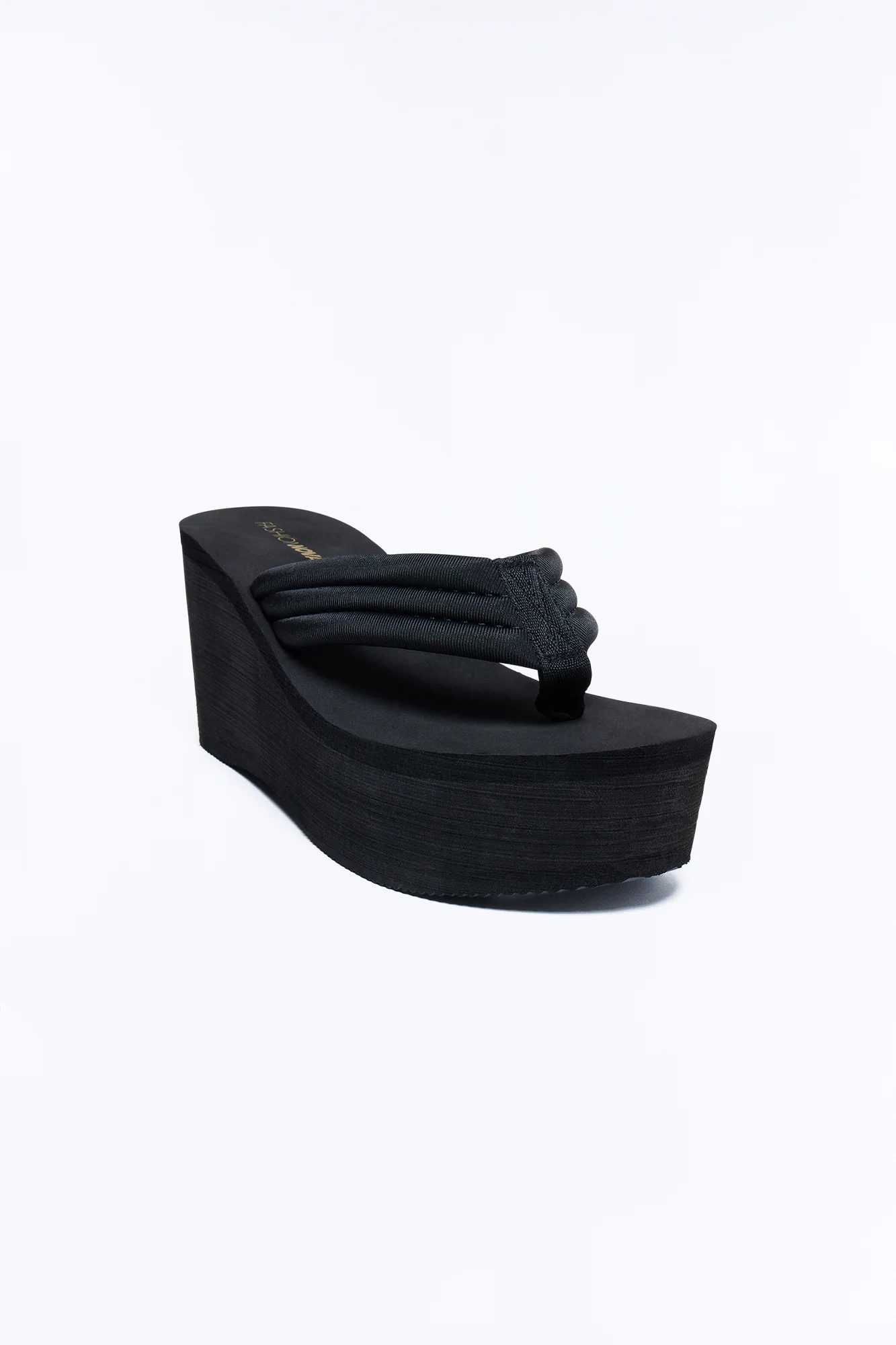Gal Thong Platform Wedges - Black - Image 2