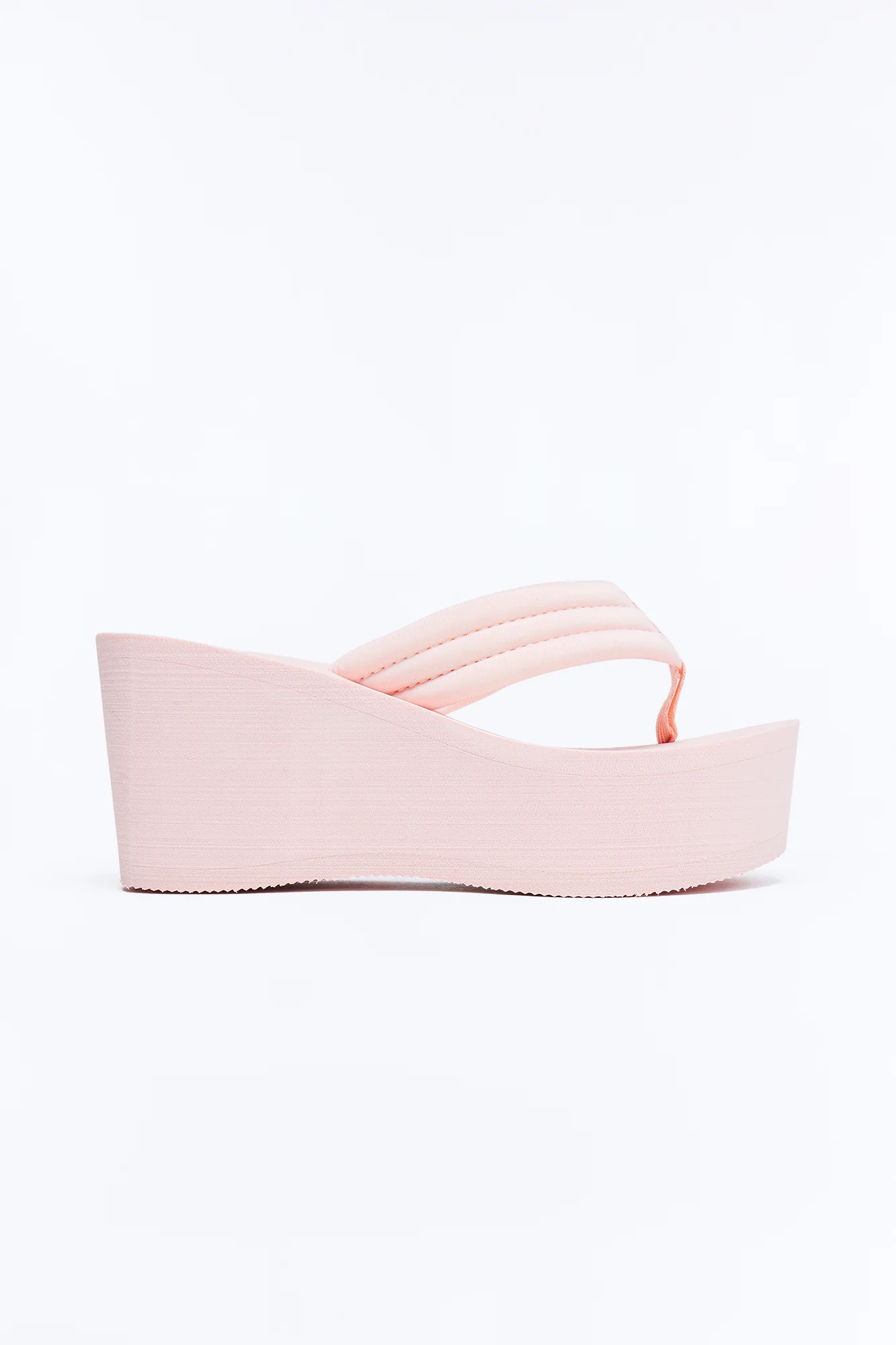 Gal Thong Platform Wedges - Blush